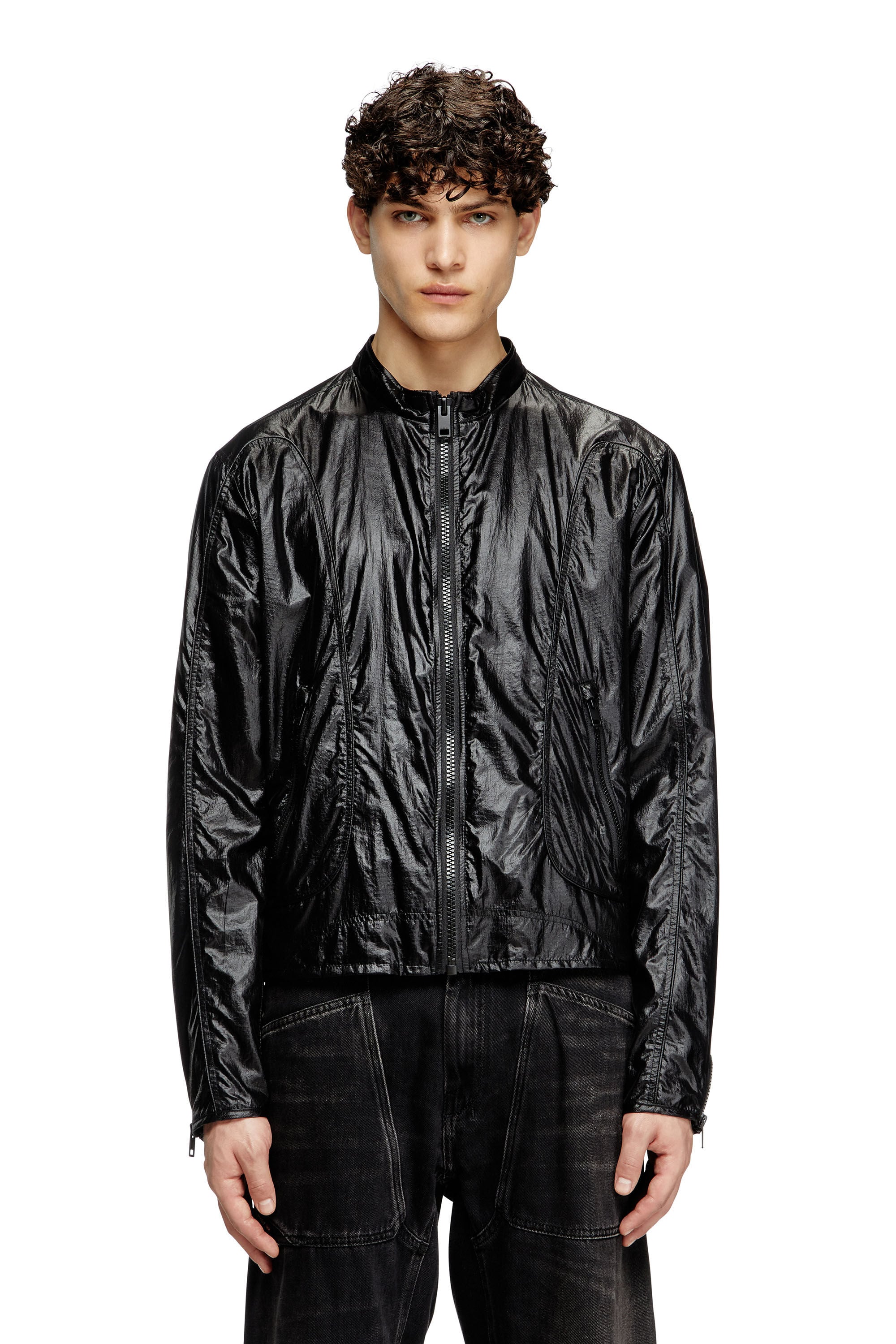 J-CLAYS Man Rain Jacket | Black | Diesel