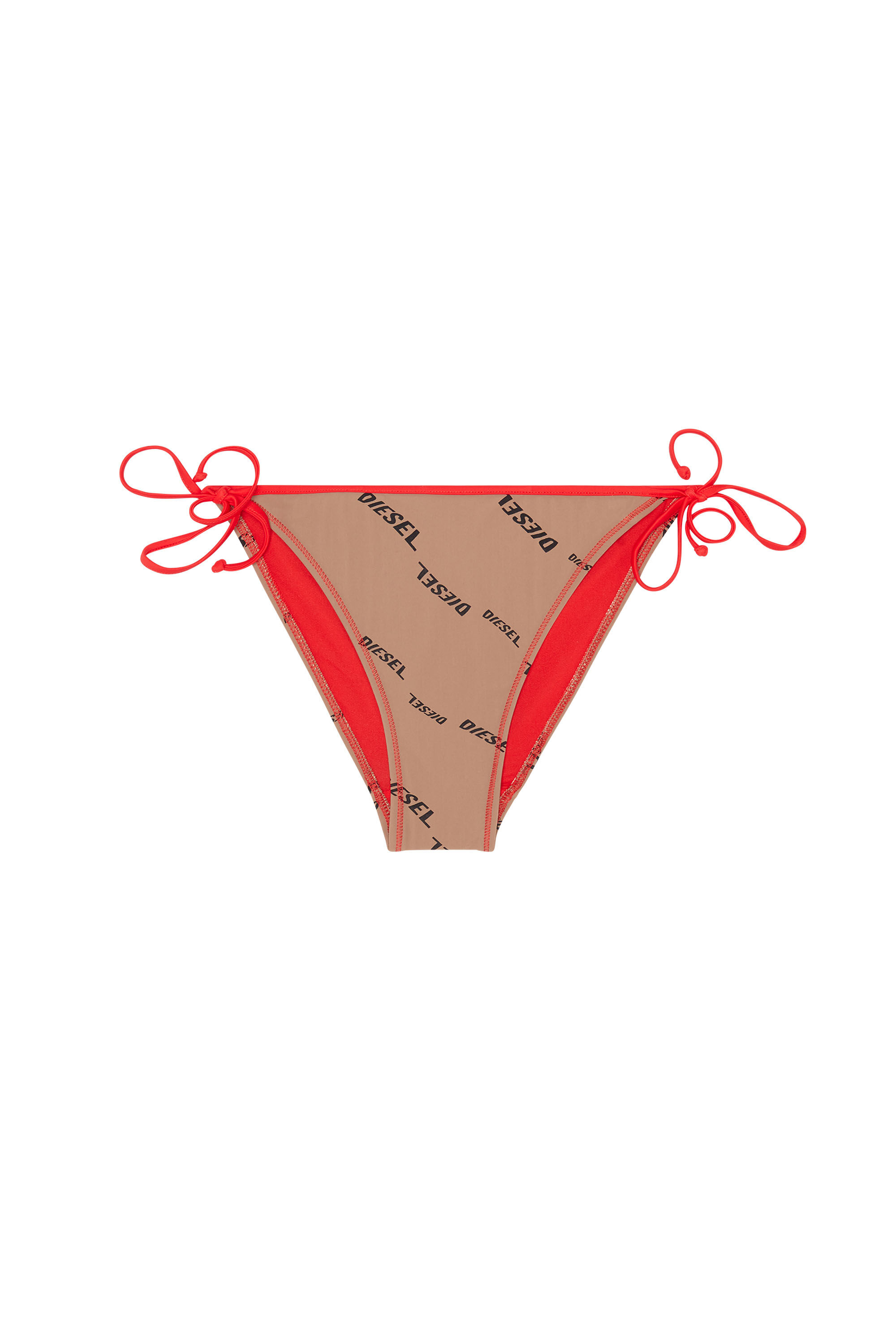 Diesel - BFPN-BRIGITTES, Woman's Nude bikini briefs with logo print in Light Brown - 1