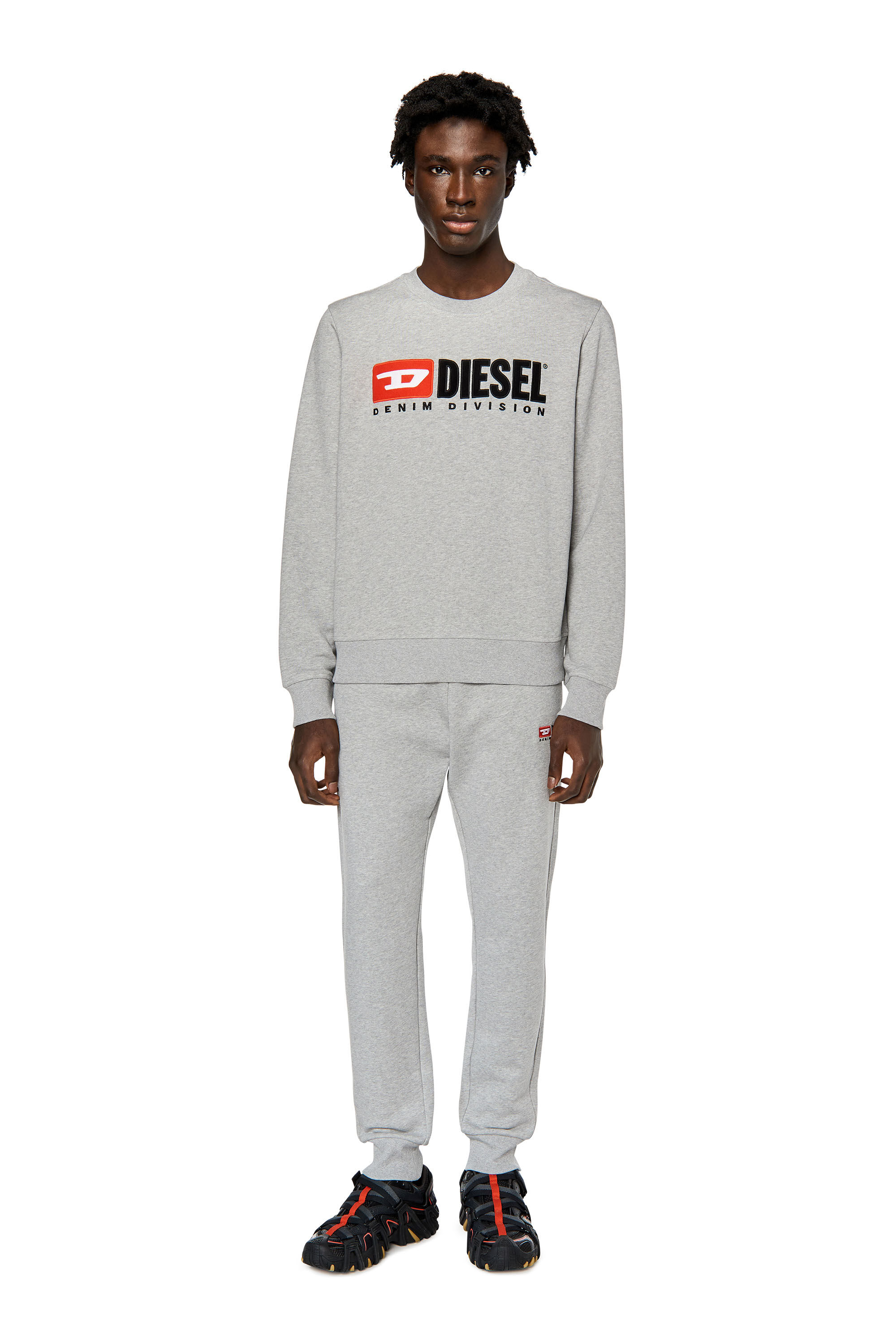 S GINN DIV Man Sweatshirt with logo applique Diesel