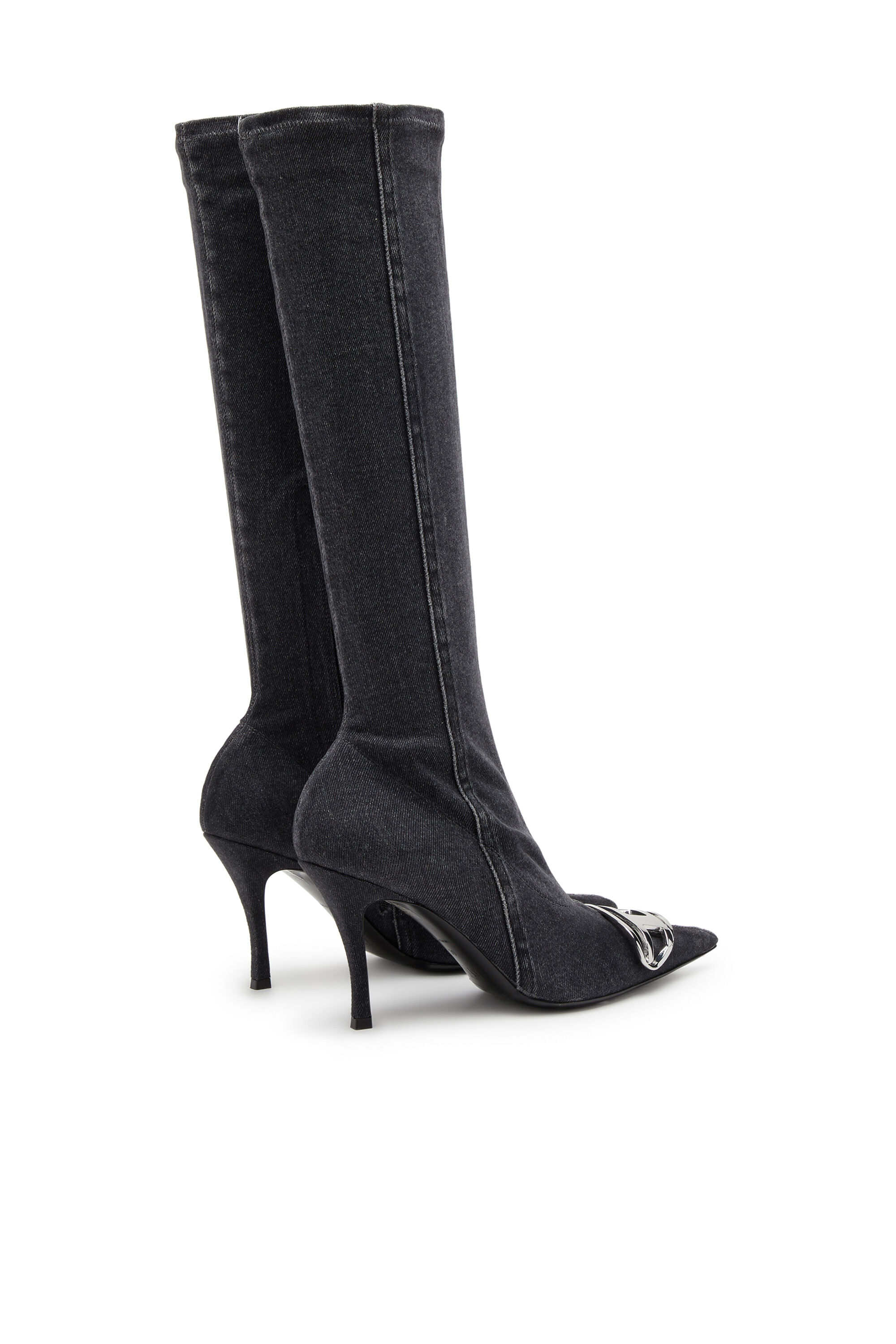 たってぃー Women's D-Venus-Over the knee boot | Black | Diesel