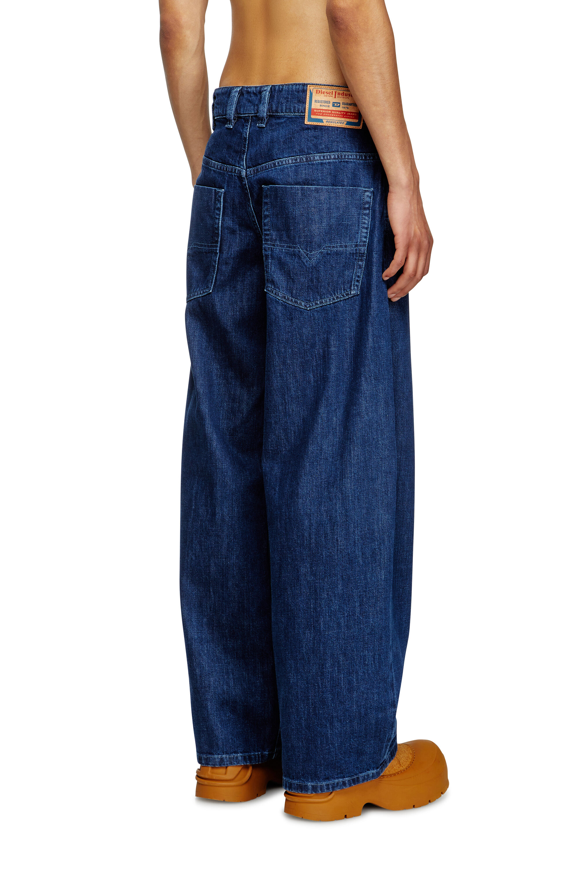パンツ archive Diesel baggy wide denim navy Women's Relaxed Jeans | Regular Waist 1997 D-Enim-M | Dark Blue