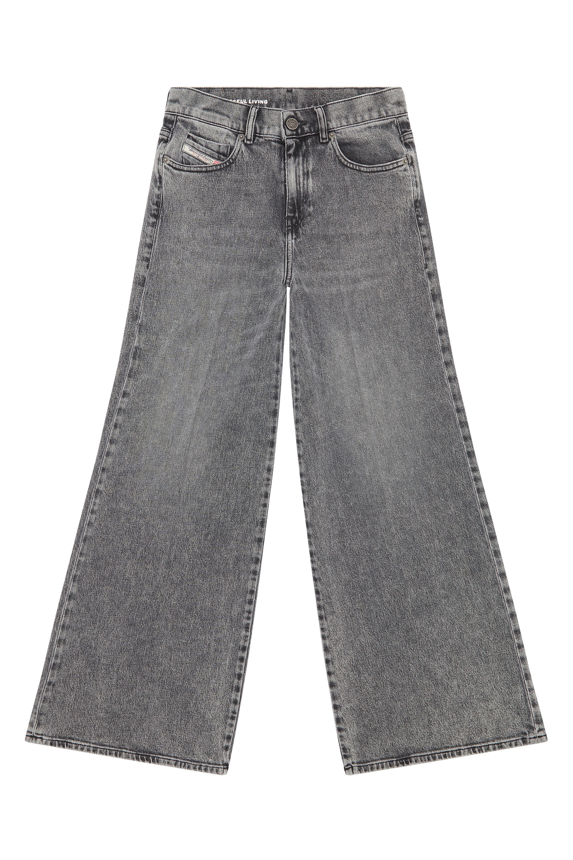 Gray flare jeans hotsell