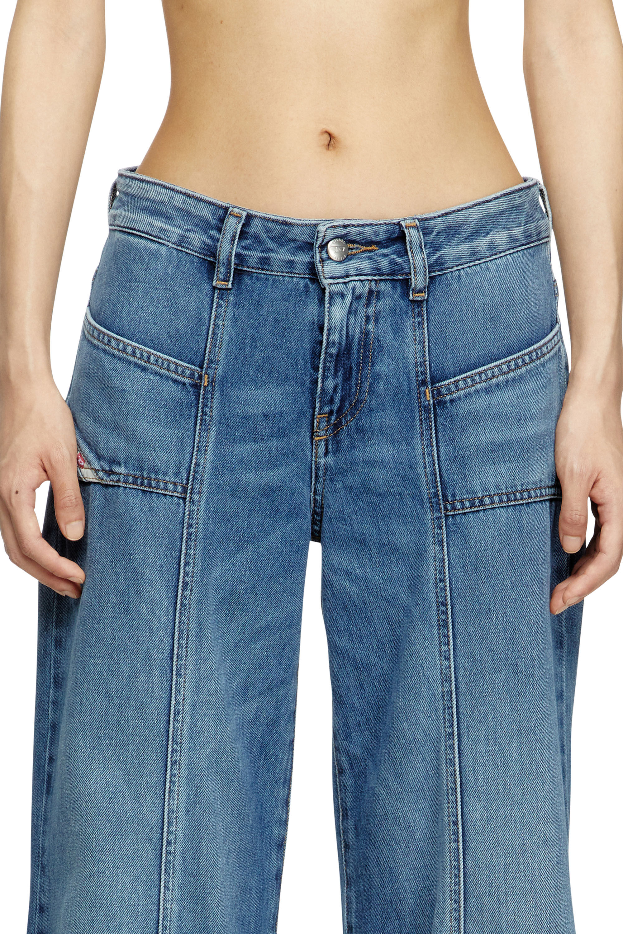 Pin-Tuck 2003aw | Jeans Denim Flare Women's Jeans Wide-leg Flare