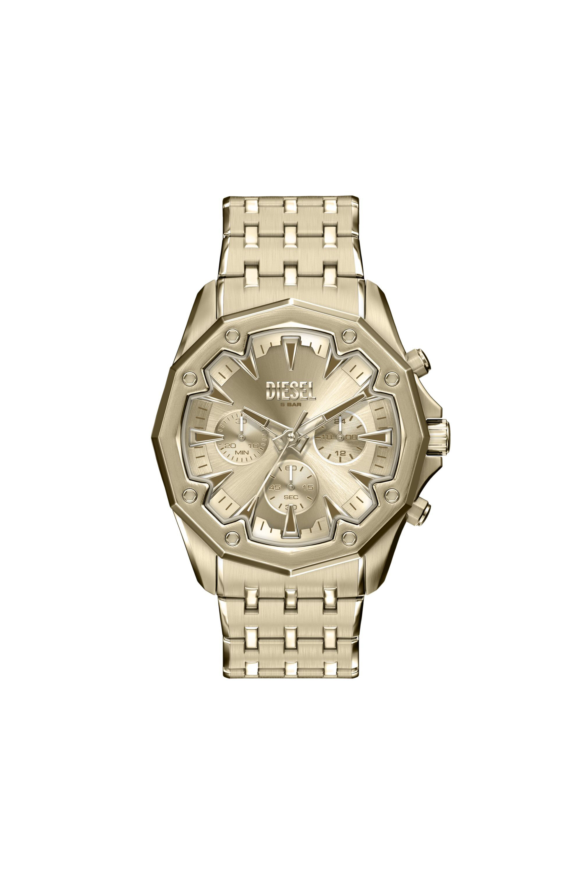 Diesel - DZ4707 WATCH, Man's Stinger Gold-Tone Stainless Steel Watch in Gold - 1