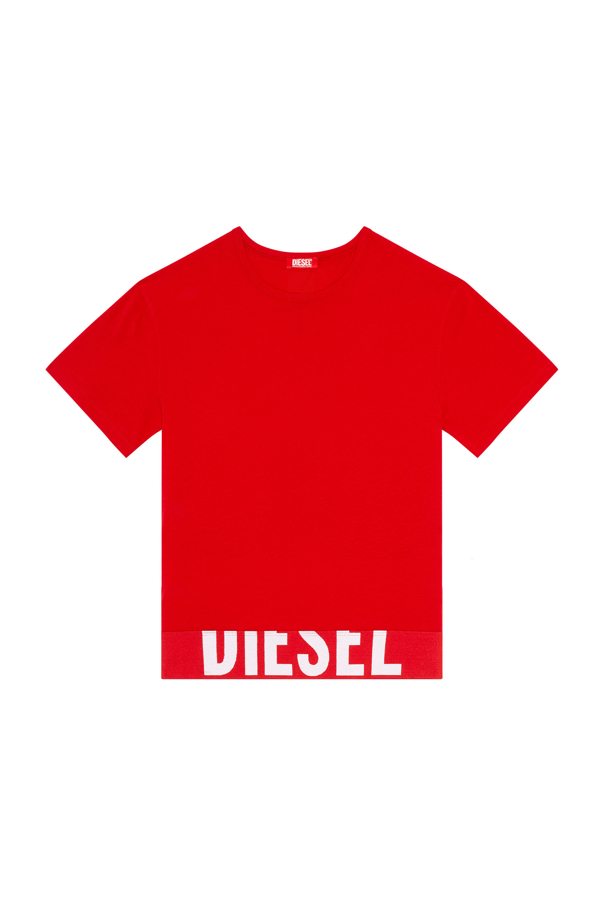 Diesel - UFTEE-SPORT-CROPPED-T-SHIRT, Red - Image 2