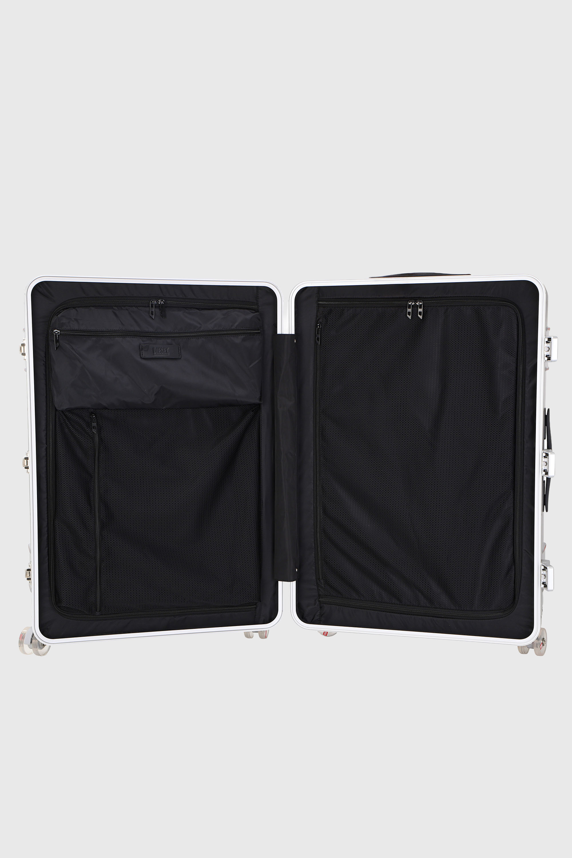 Diesel - DIESEL PC STRONG IMAGE TROLLEY- DSL003, Unisex's Rugged suitcase size L in Silver - 3