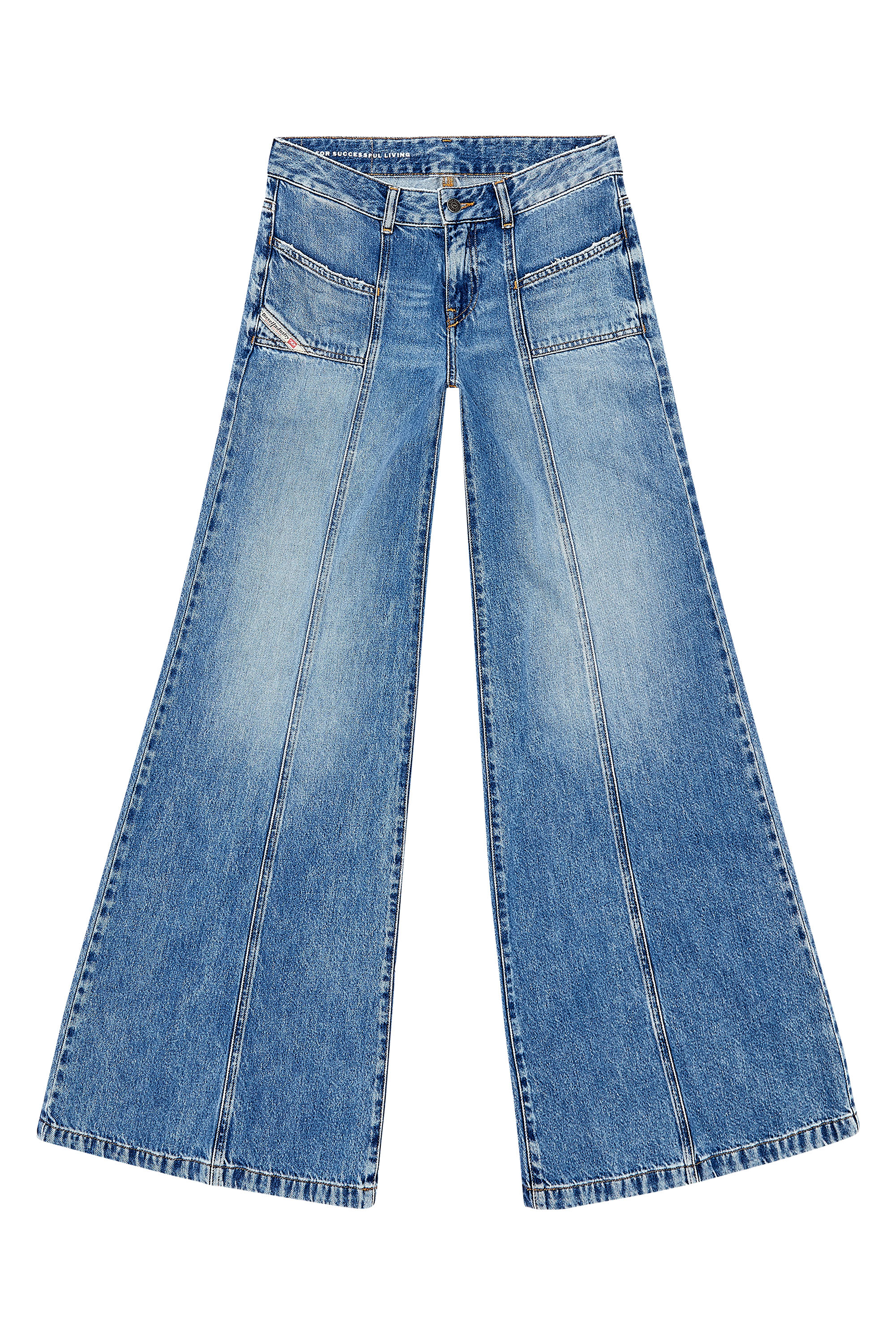 Diesel - Woman Bootcut and Flare Jeans D-Akii 09H95, Medium blue - Image 3