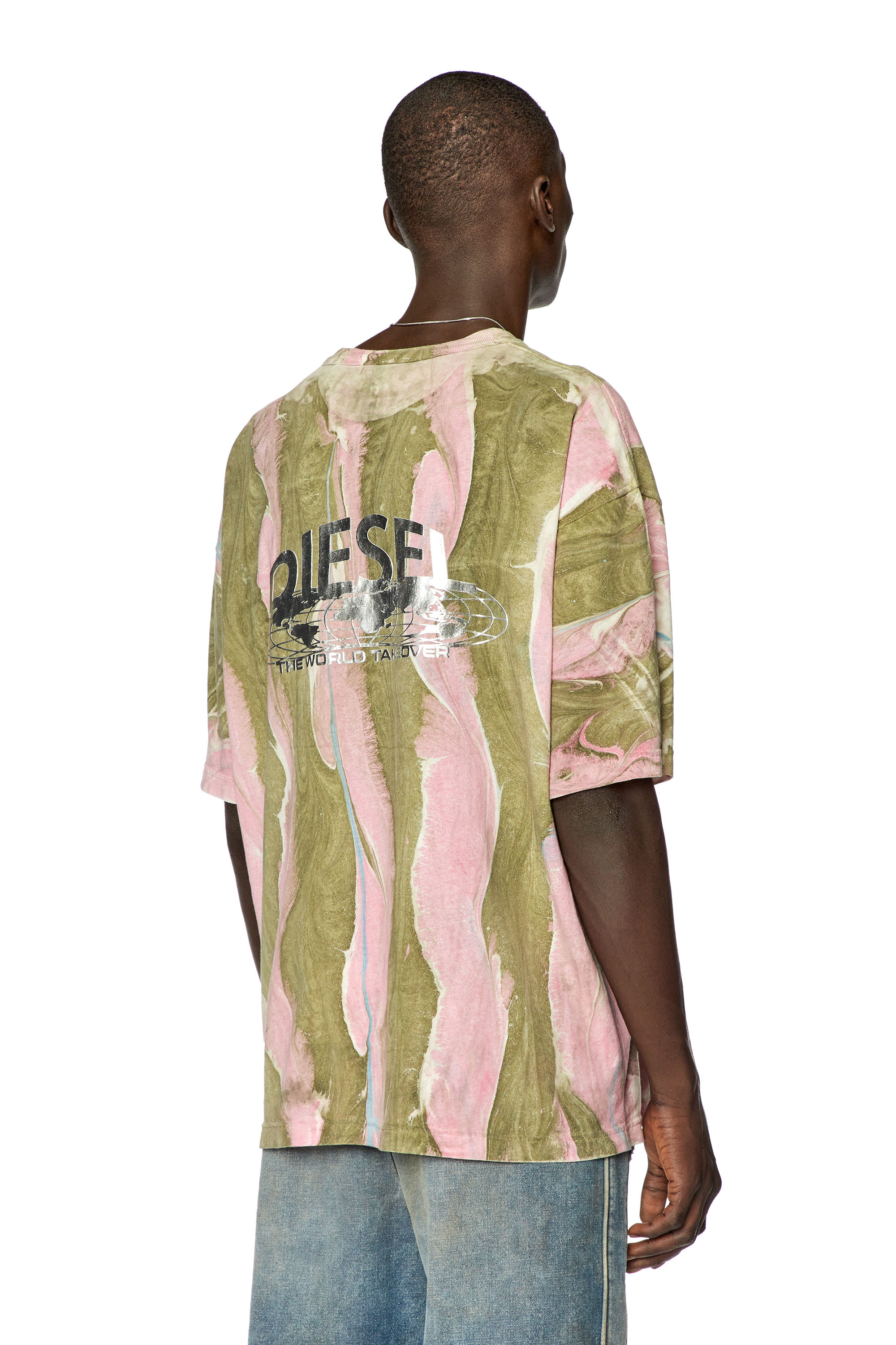 Diesel - T-WASH-L2, Green/Pink - Image 3