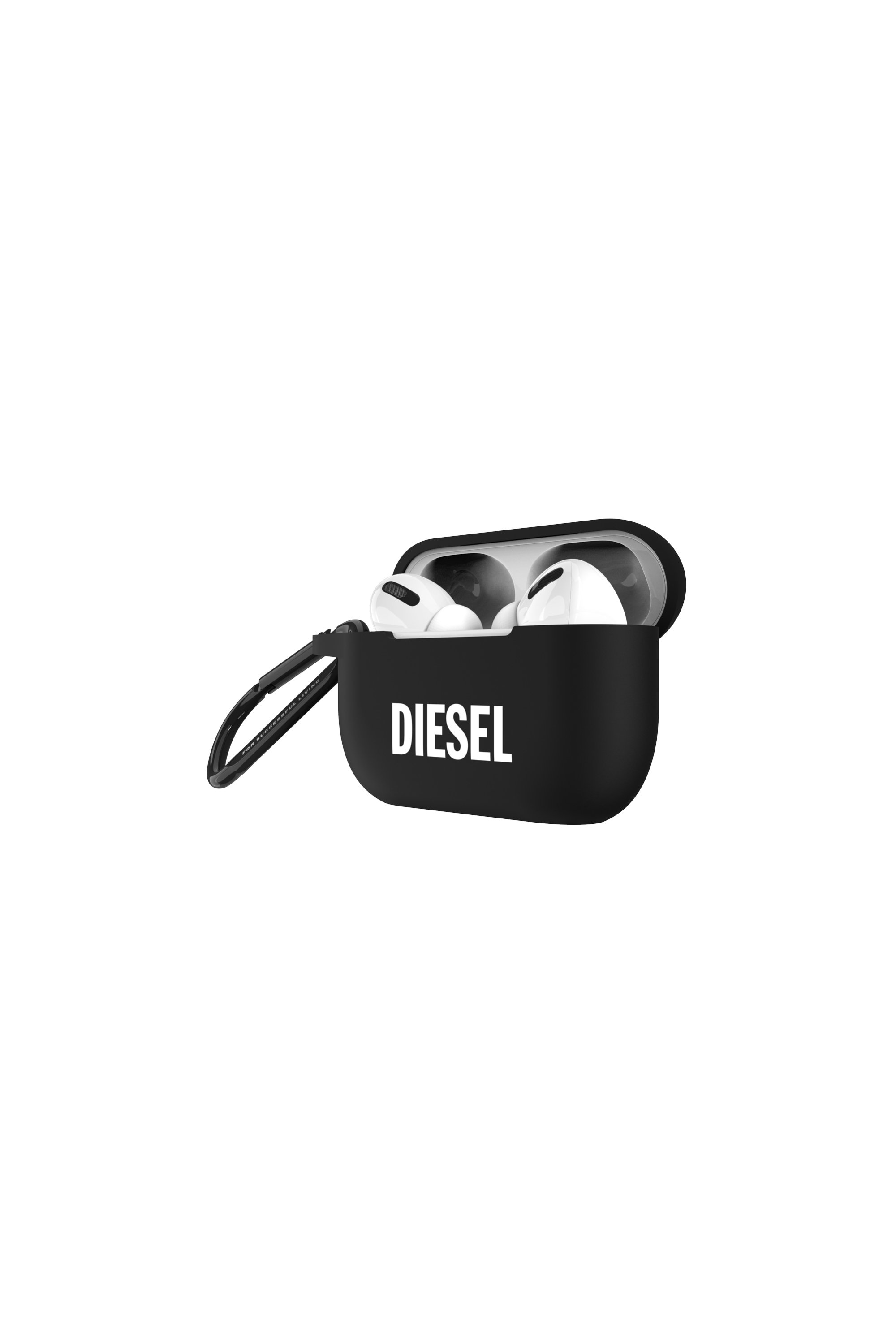 Diesel - 45835 AIRPOD CASE, Unisex's Airpod case silicone  for AirPods pro in Black - 3