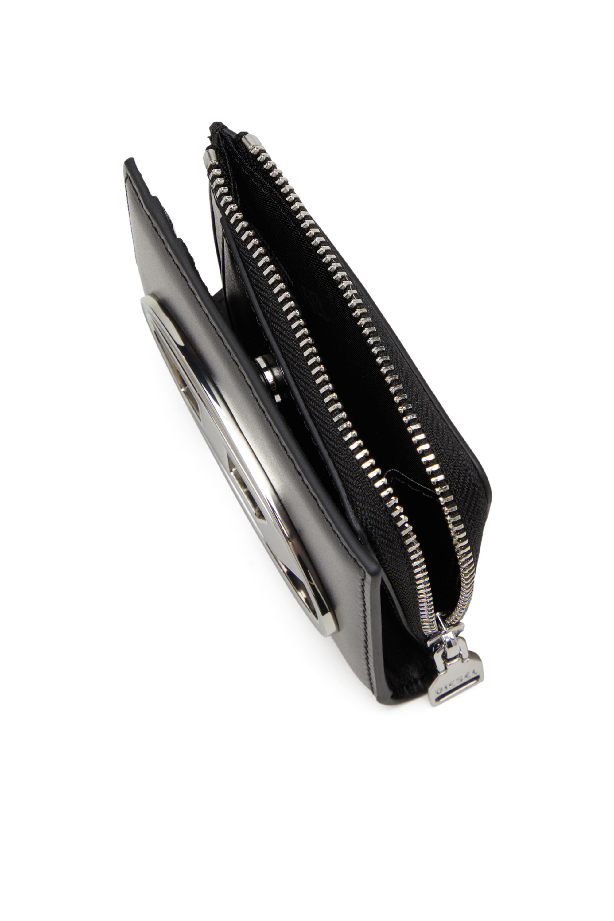 Diesel - 1DR CARD HOLDER ZIP L, Black - Image 4