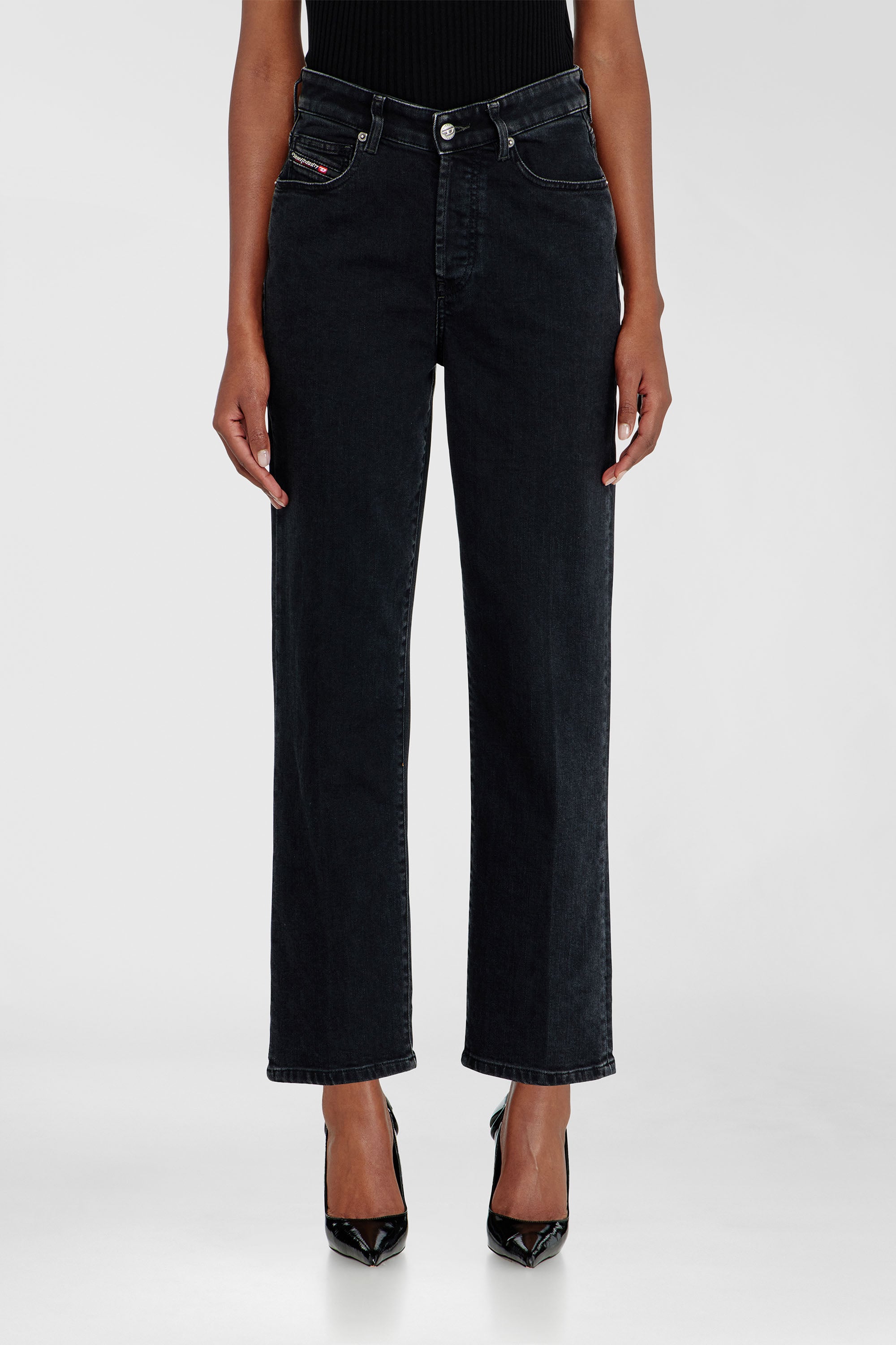 Diesel - Woman's Regular Jeans 1981 D-Went 09N89, Black/Dark grey - 4