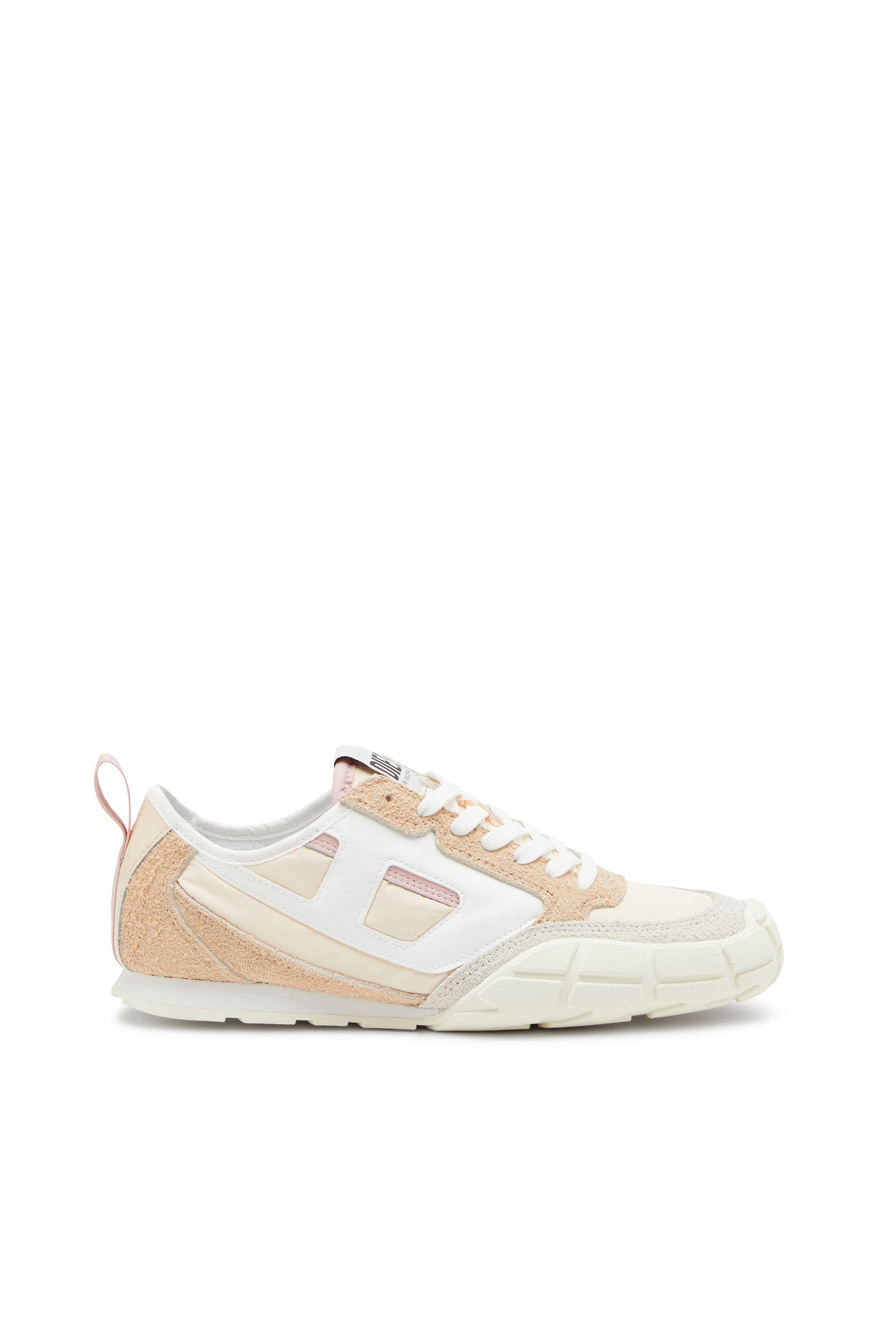 S-PAGODHA LOW W, Beige Diesel - S-PAGODHA LOW W, Woman's S-Pagodha-Sneakers in leather, suede and ripstop in Beige - 1
