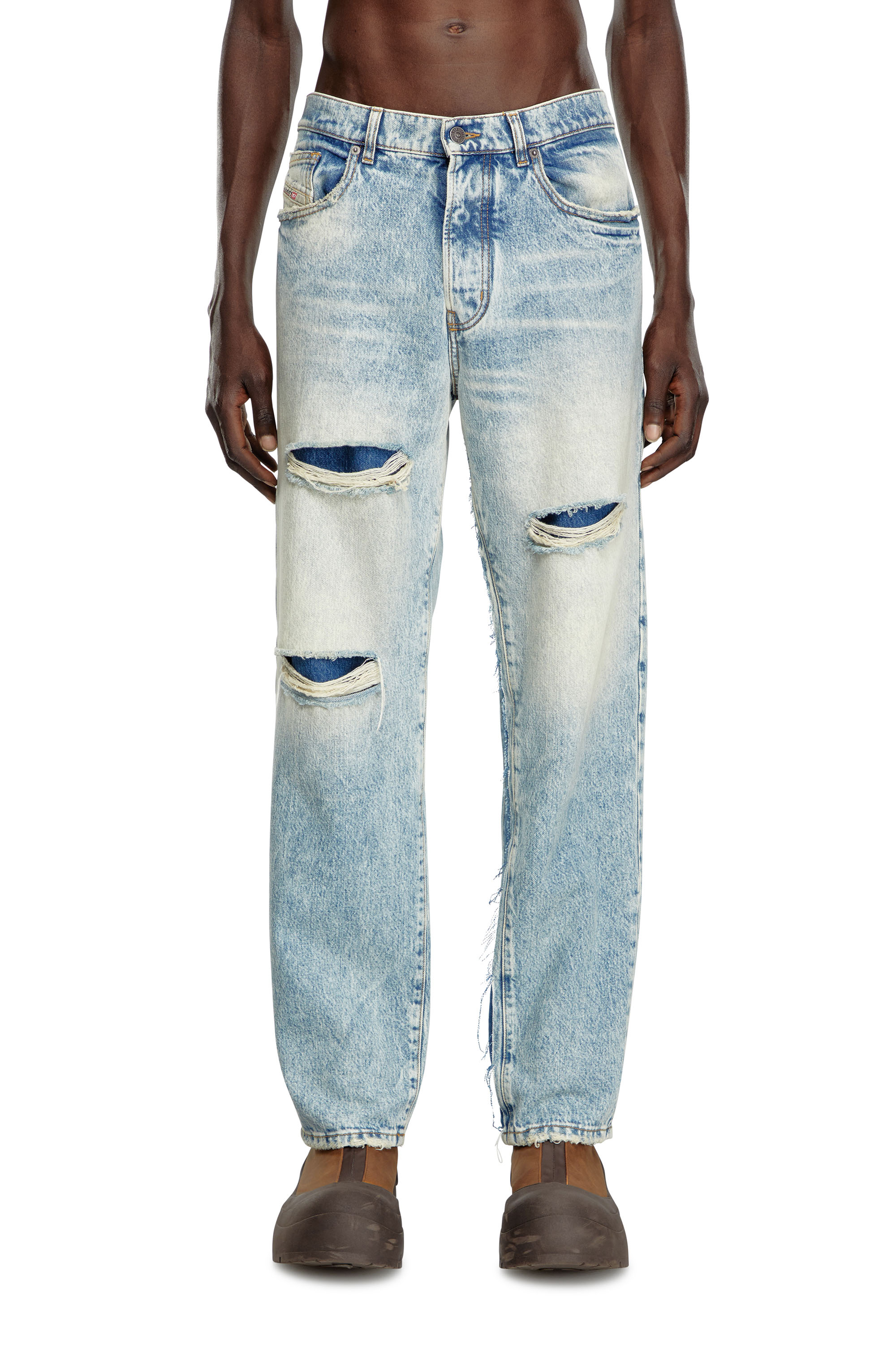 Diesel - Man's Relaxed Jeans D-Fire 0AJEN, Light Blue - 1