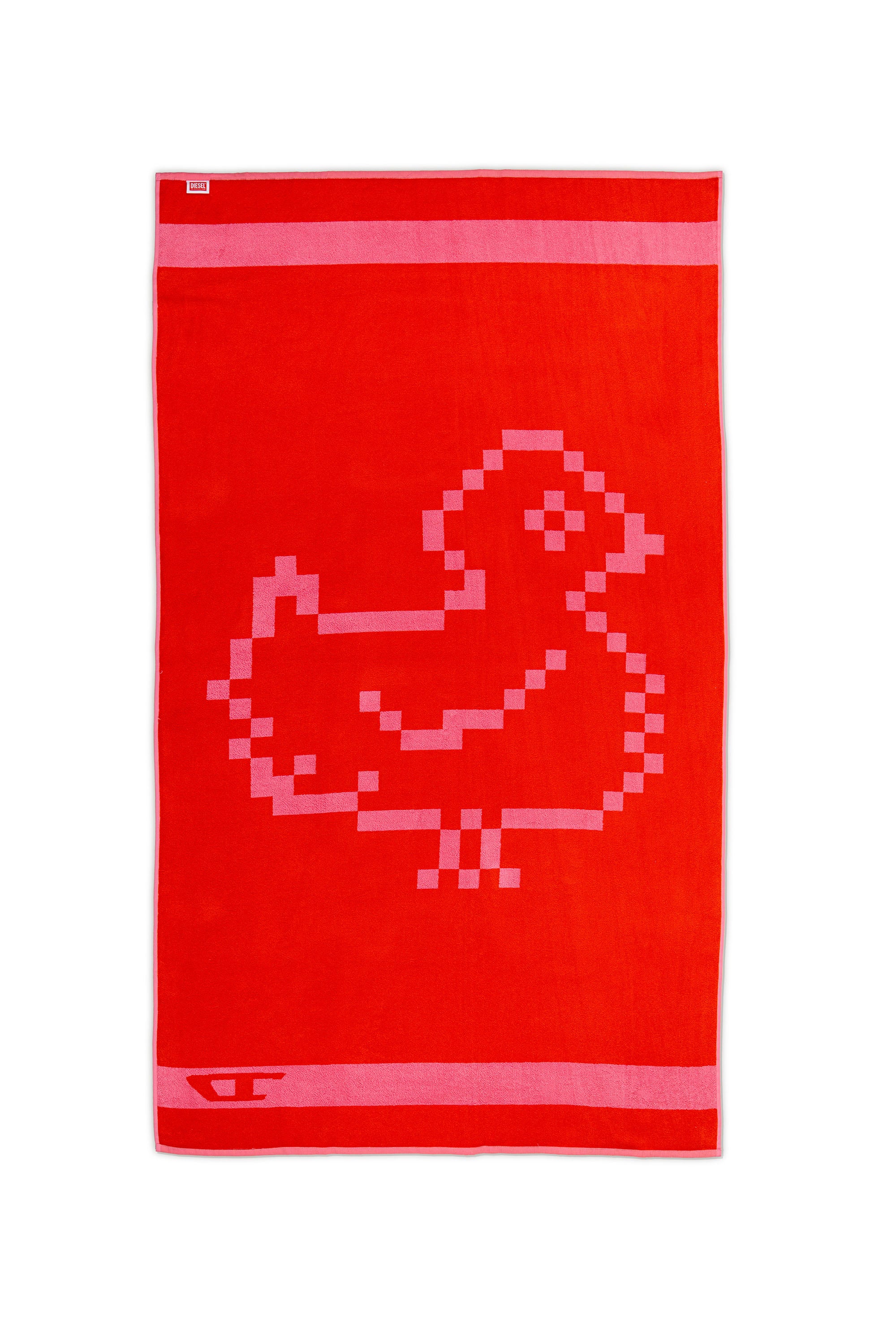 Diesel - 1018133  PIXEL TOYS 1 PINK/RED TOWEL, Unisex's Terry towel 100x180 cm in Red - 2