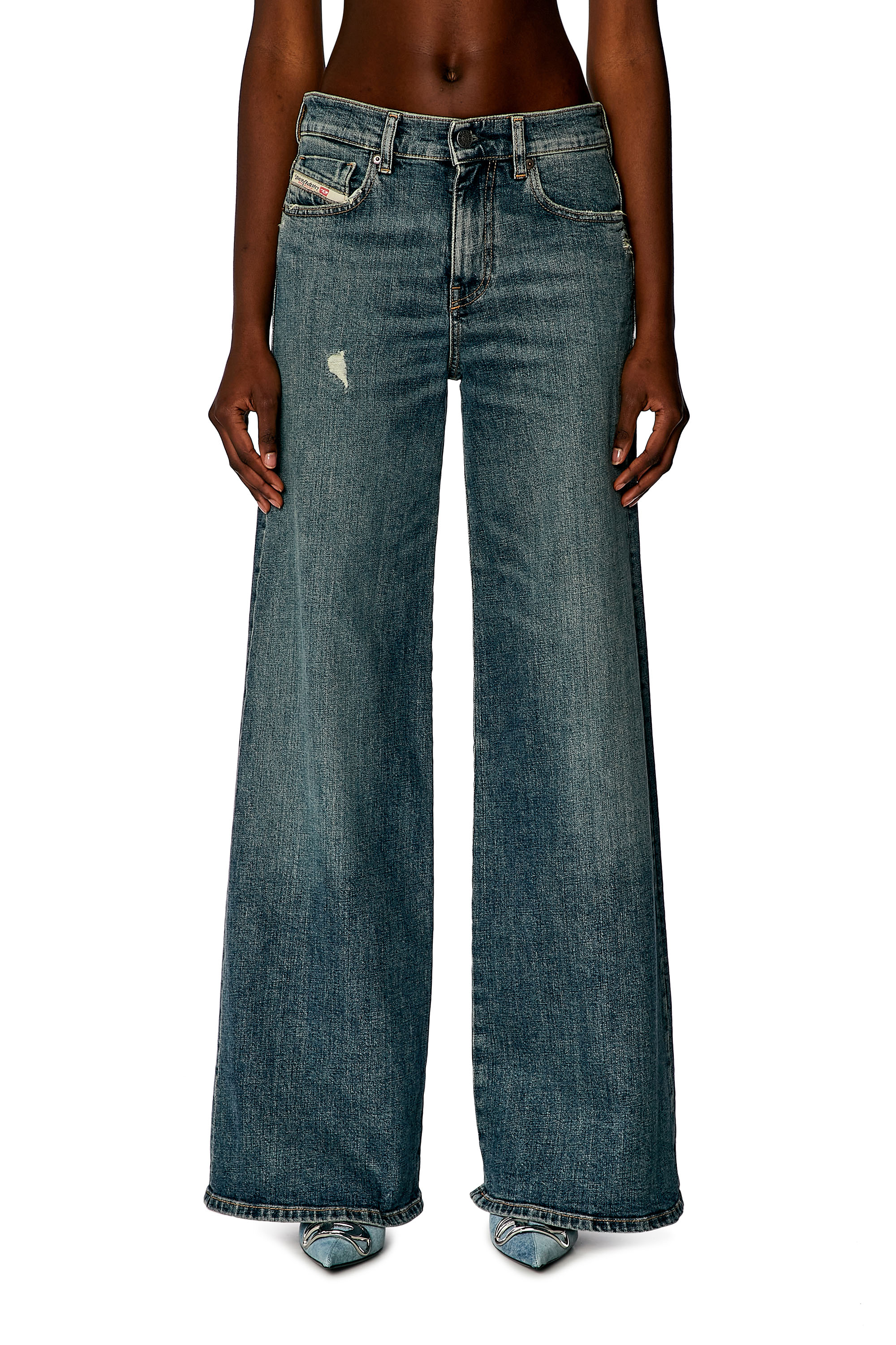 Diesel - Woman Bootcut and Flare Jeans 1978 D-Akemi 0DQAC, Medium blue - Image 1