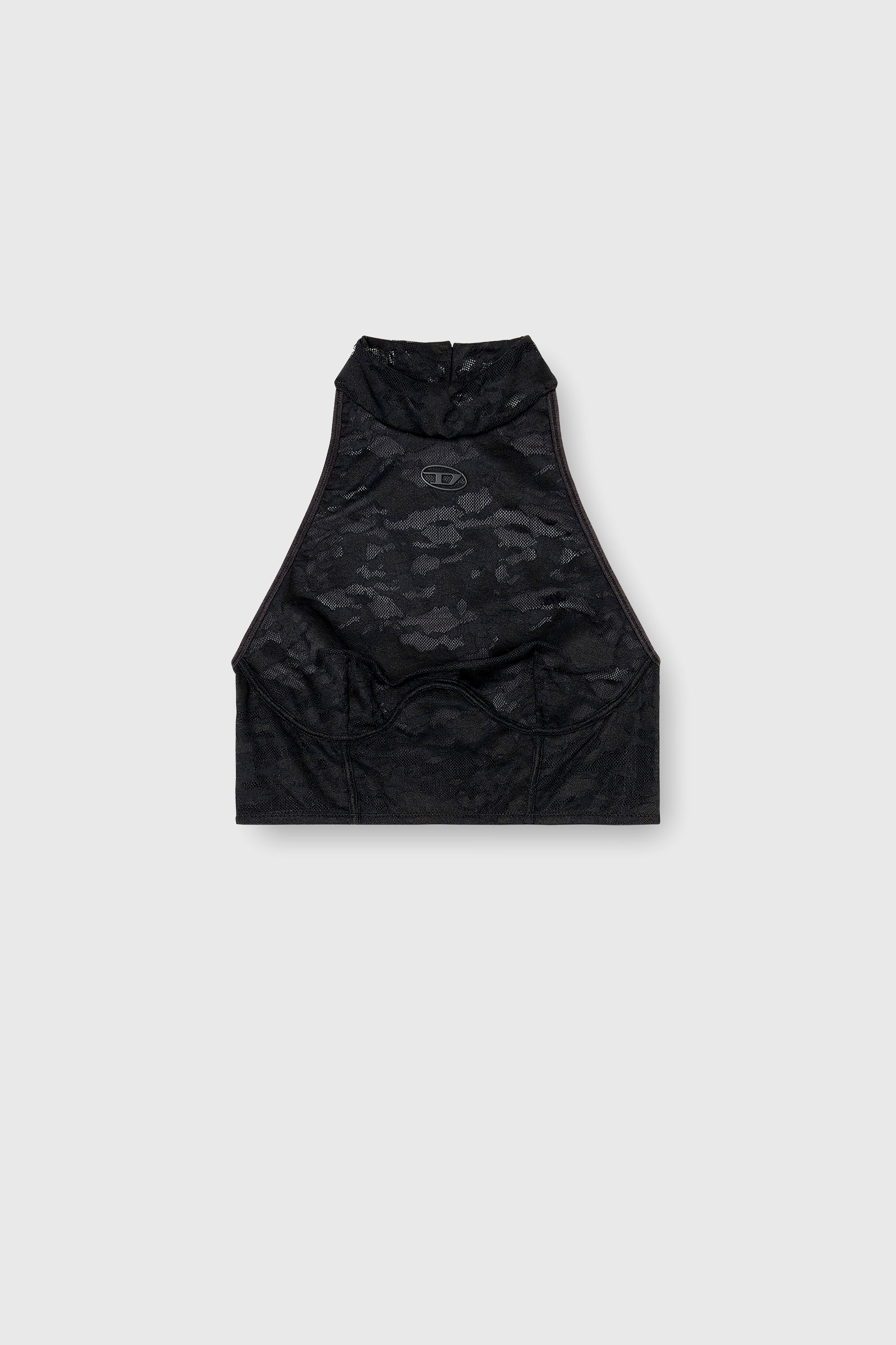 Diesel - MARCIA-UTLT, Woman's Lace bralette with halter neck in Black - 2
