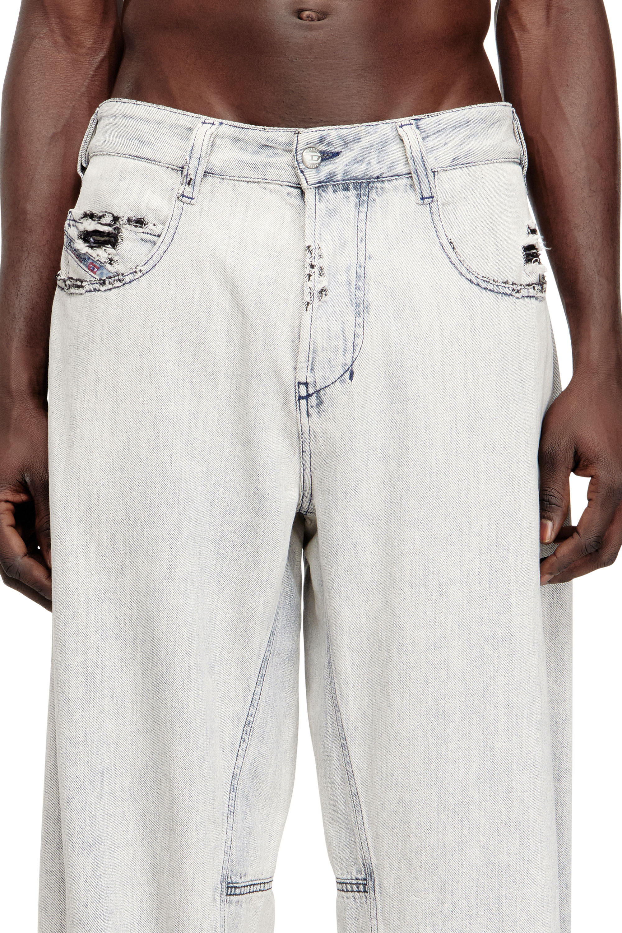 Diesel - Unisex's Relaxed Jeans 1997 D-Enim-M 068UR, Light Blue - 4