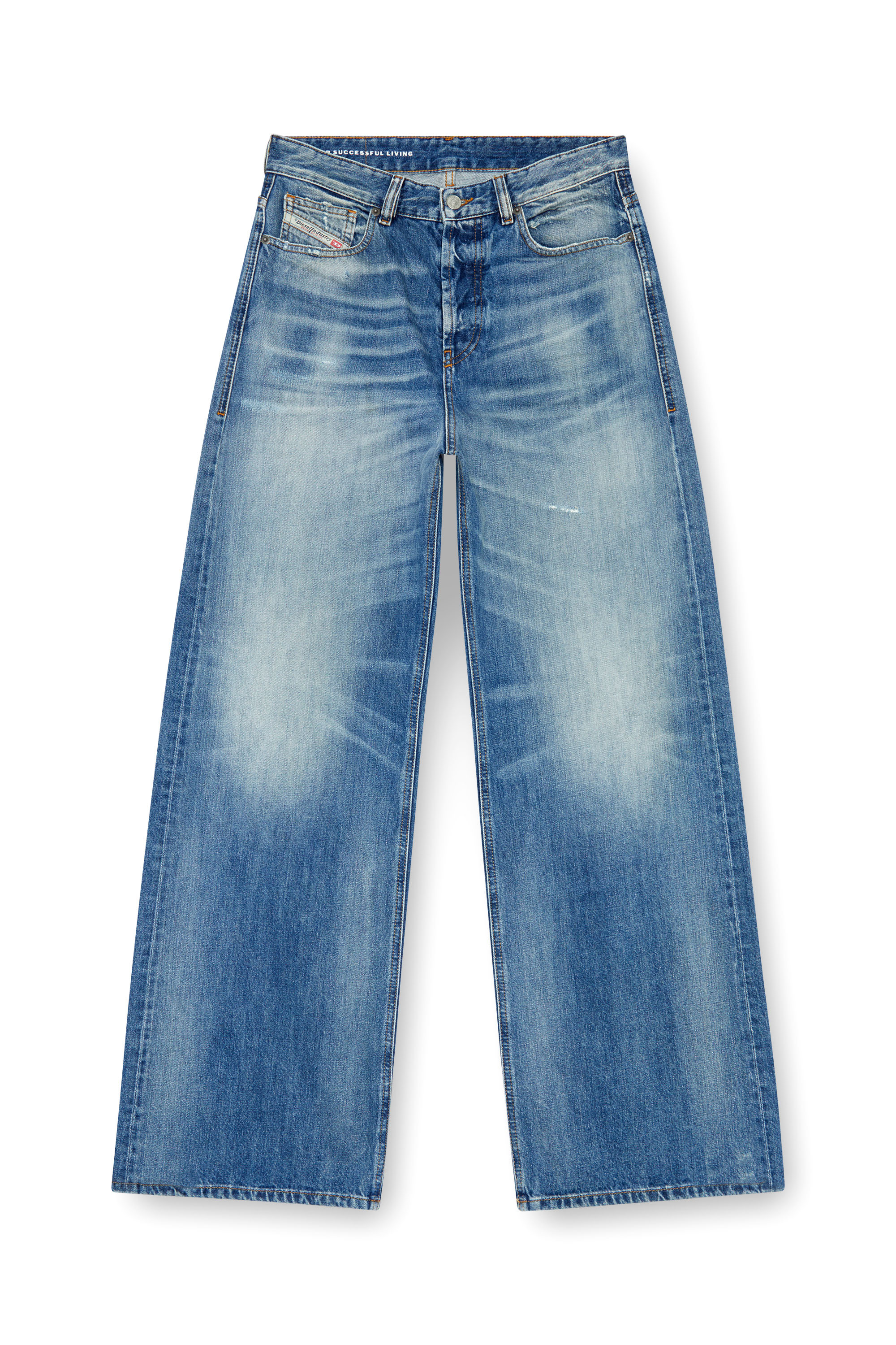 Diesel - Woman's Straight Jeans 1996 D-Sire 09J86, Medium blue - 3