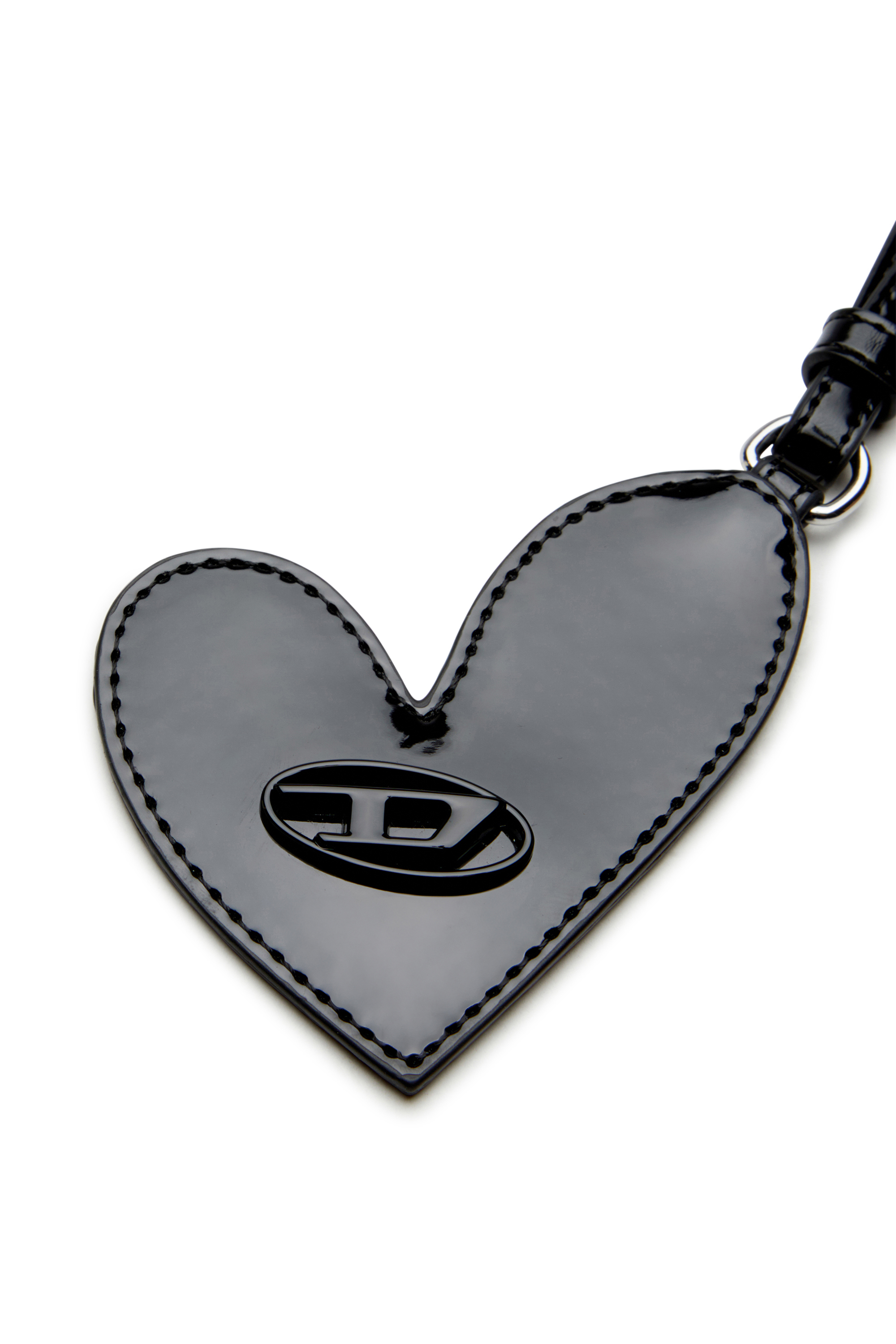 Women #39 s Mirror charm with glossy finish Black Diesel