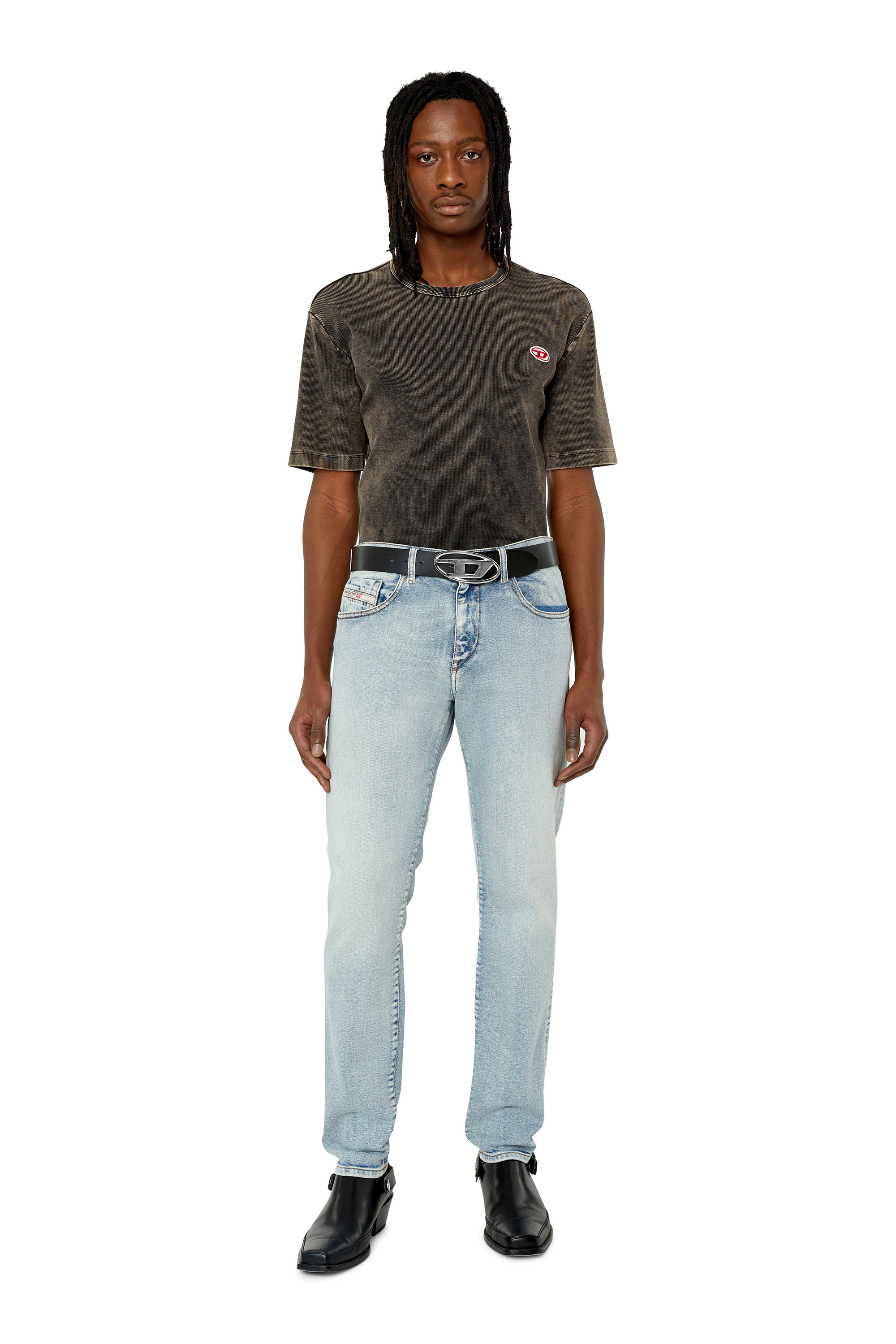 Diesel - Slim Jeans 2019 D-Strukt 9C08L, Light Blue - Image 4