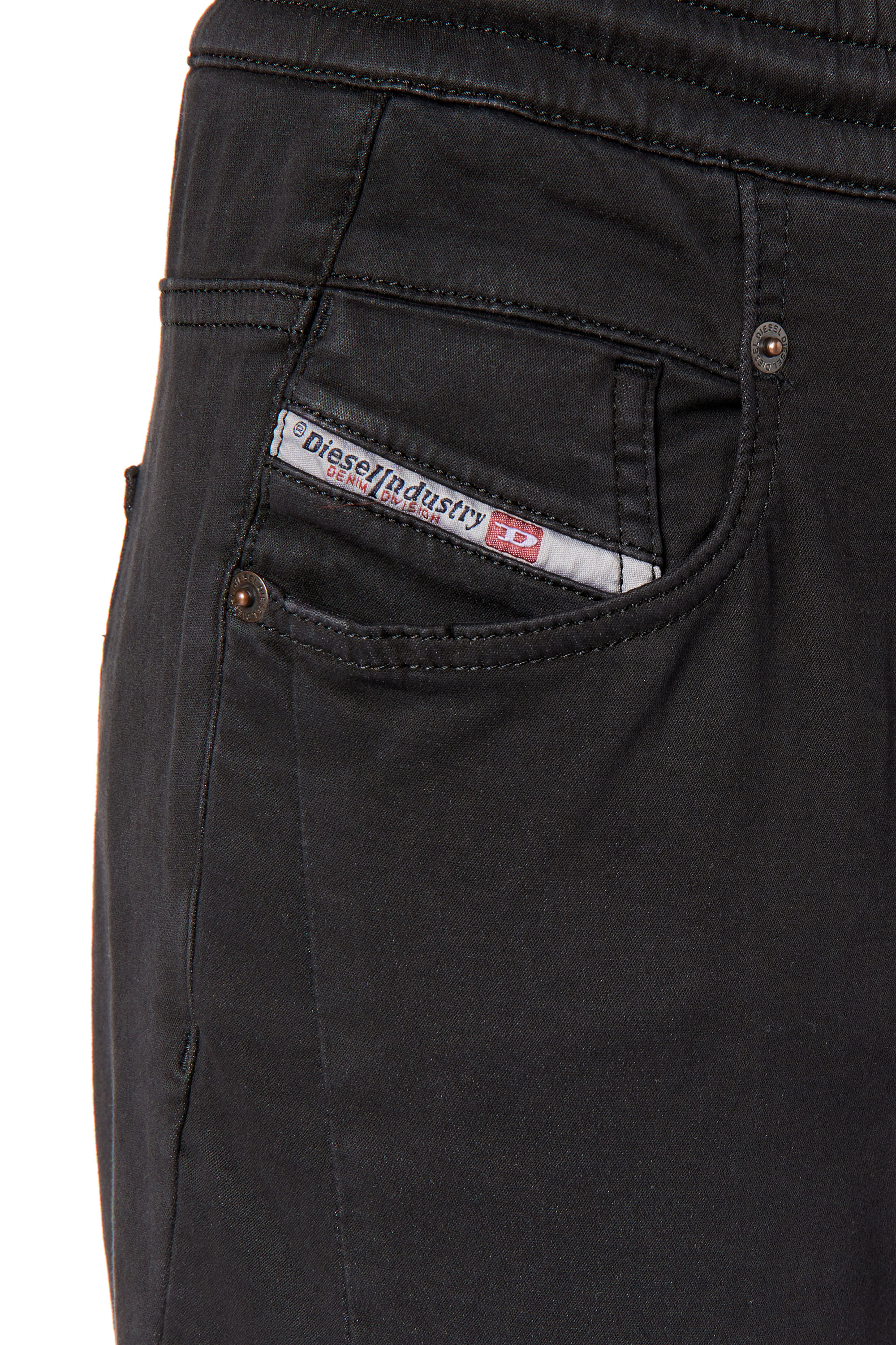 Diesel - Boyfriend 2041 D-Fayza Joggjeans® 068DY, Black/Dark grey - Image 4