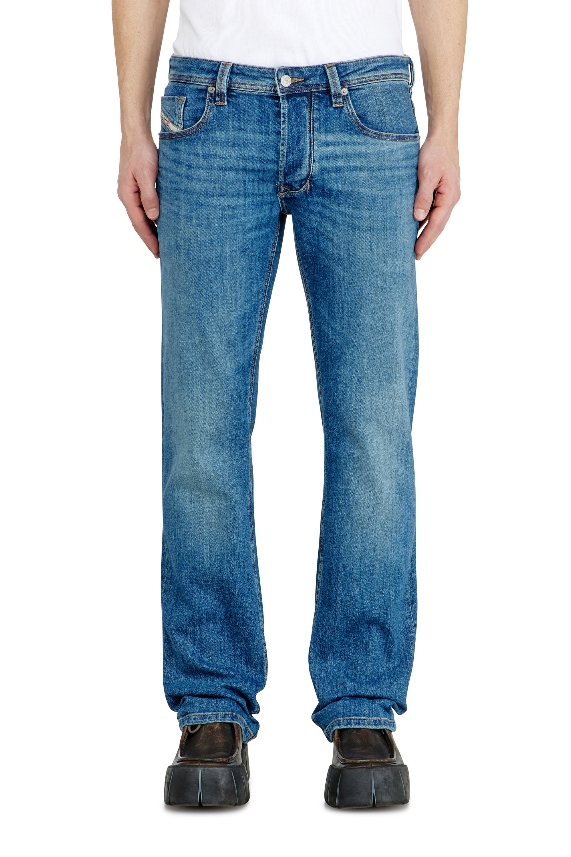 Diesel - Man's Regular Jeans 1985 Larkee 0KIAL, Light Blue - 1