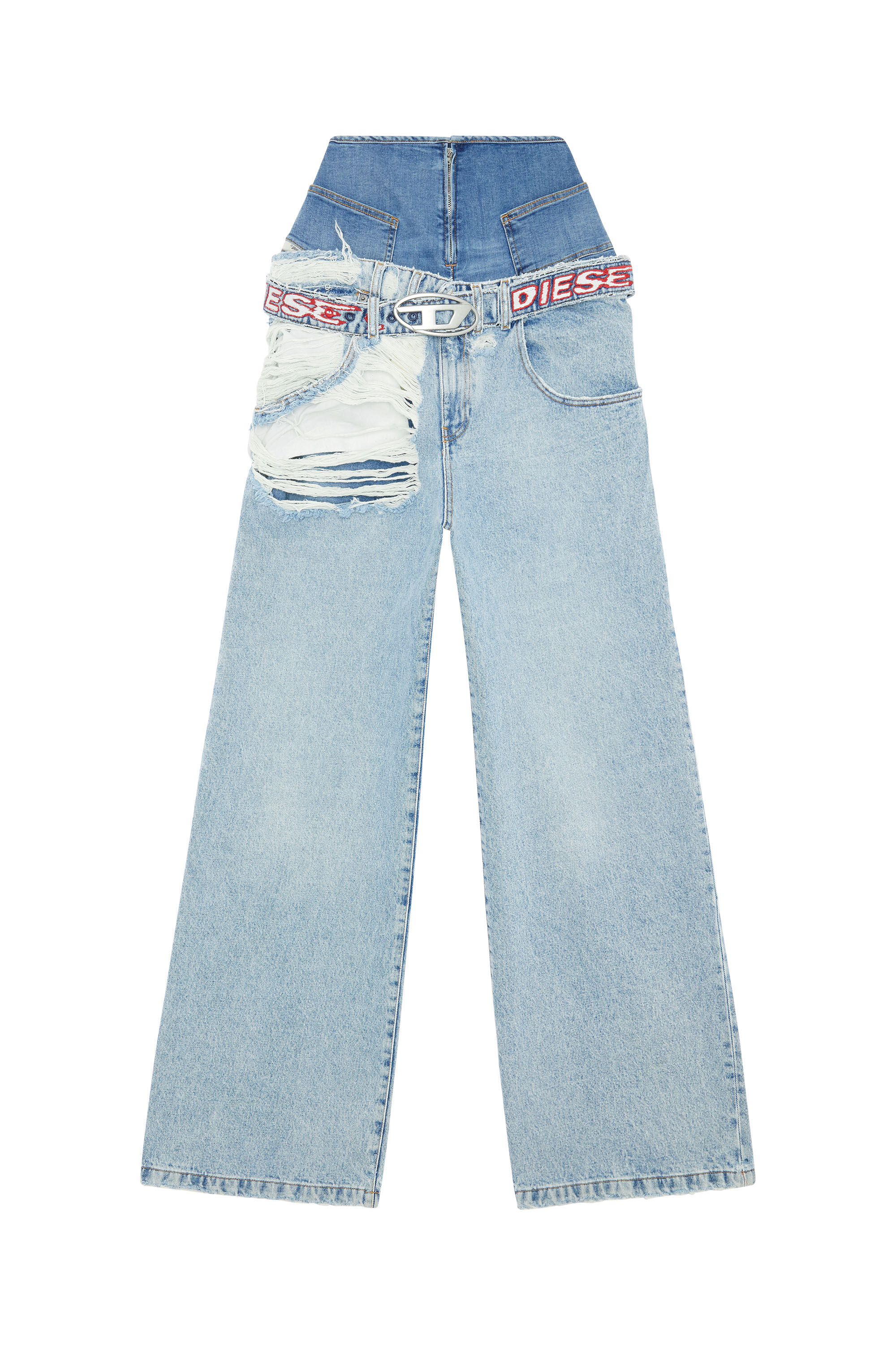 Diesel - Boyfriend Jeans D-Illin 0EMAG, Light Blue - Image 5