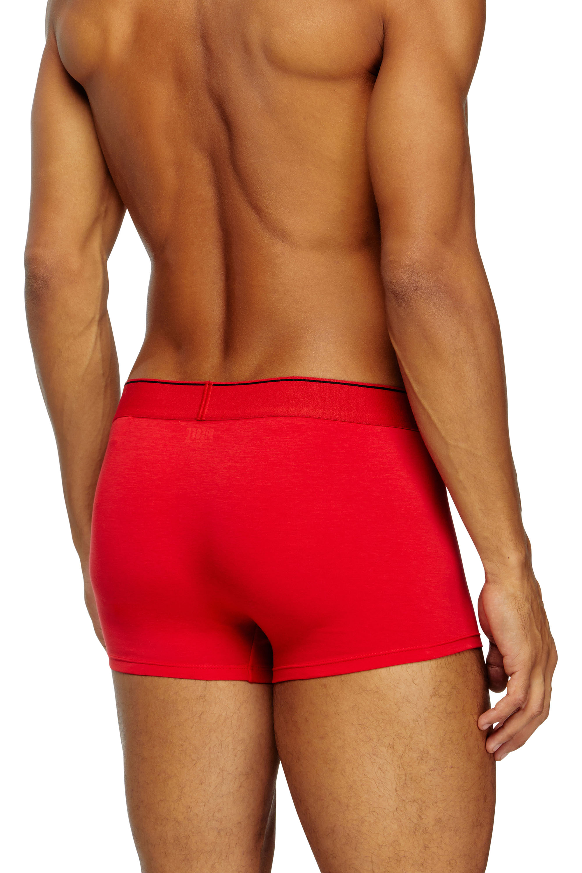 Diesel - UMBX-DAMIENTHREEPACK, Man's Three-pack of plain boxer in Red/Black - 3