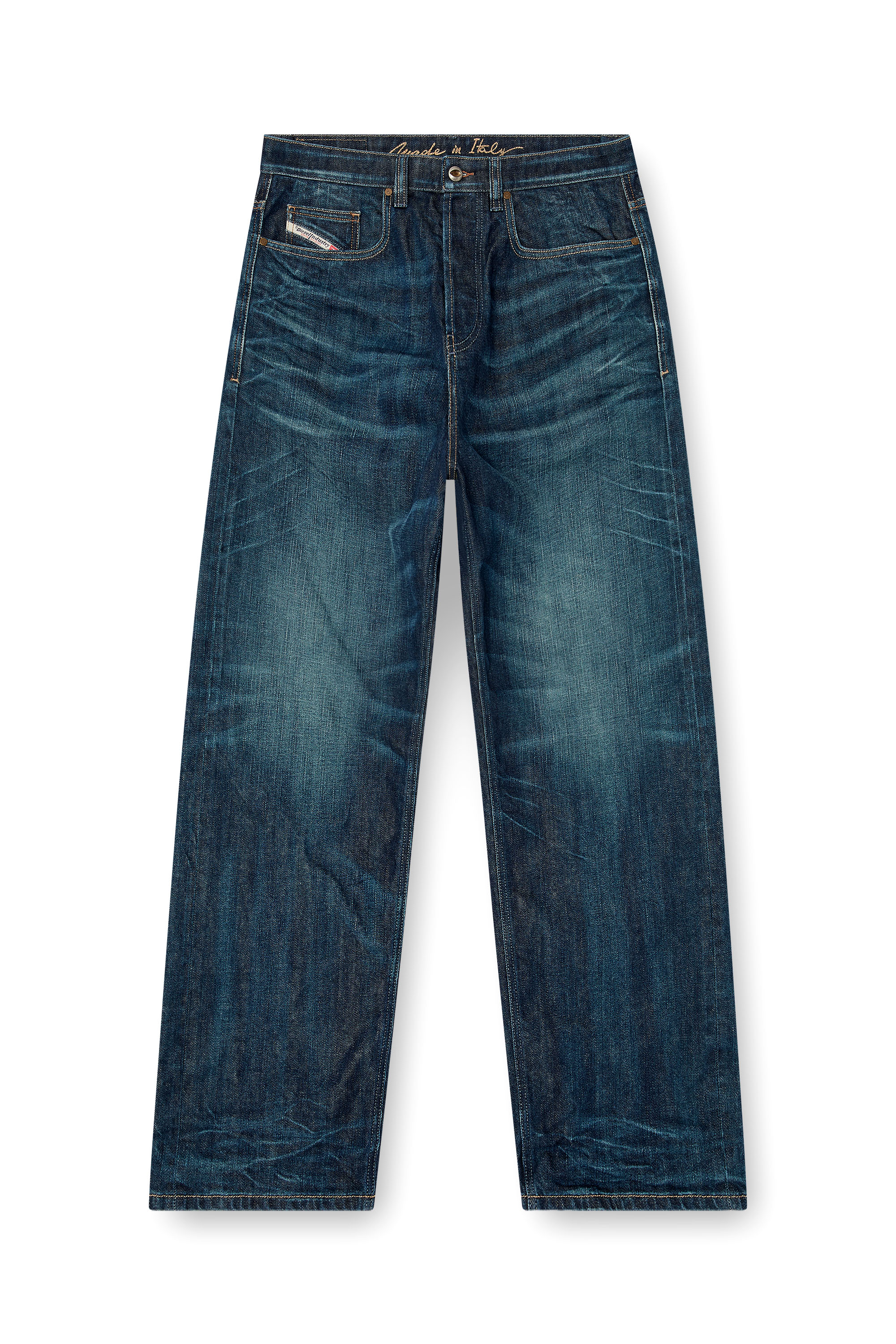 Diesel - Man's Relaxed Jeans 2001 D-Macro 09Q04, Dark Blue - 3