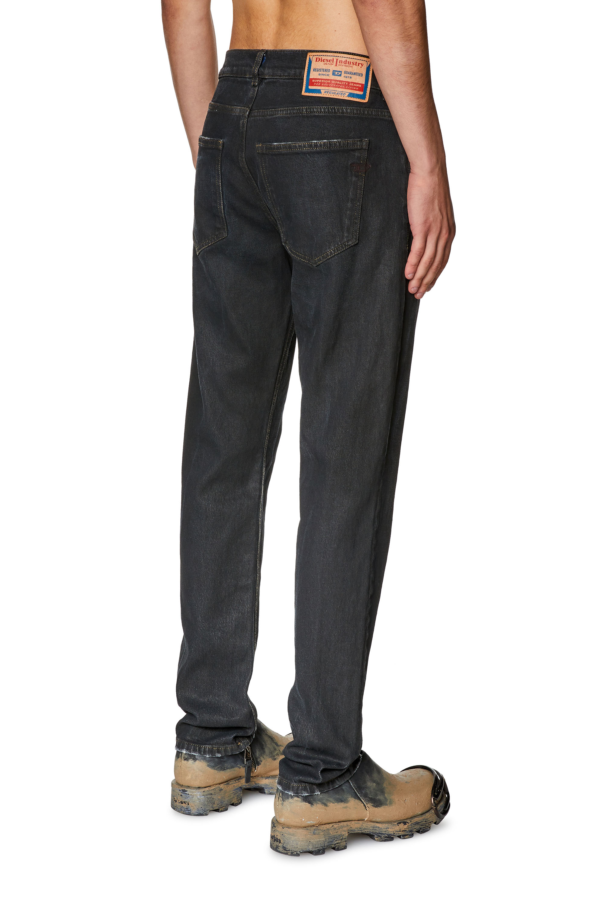 Diesel - Slim Jeans 2019 D-Strukt 0HJAU, Black/Dark grey - Image 2