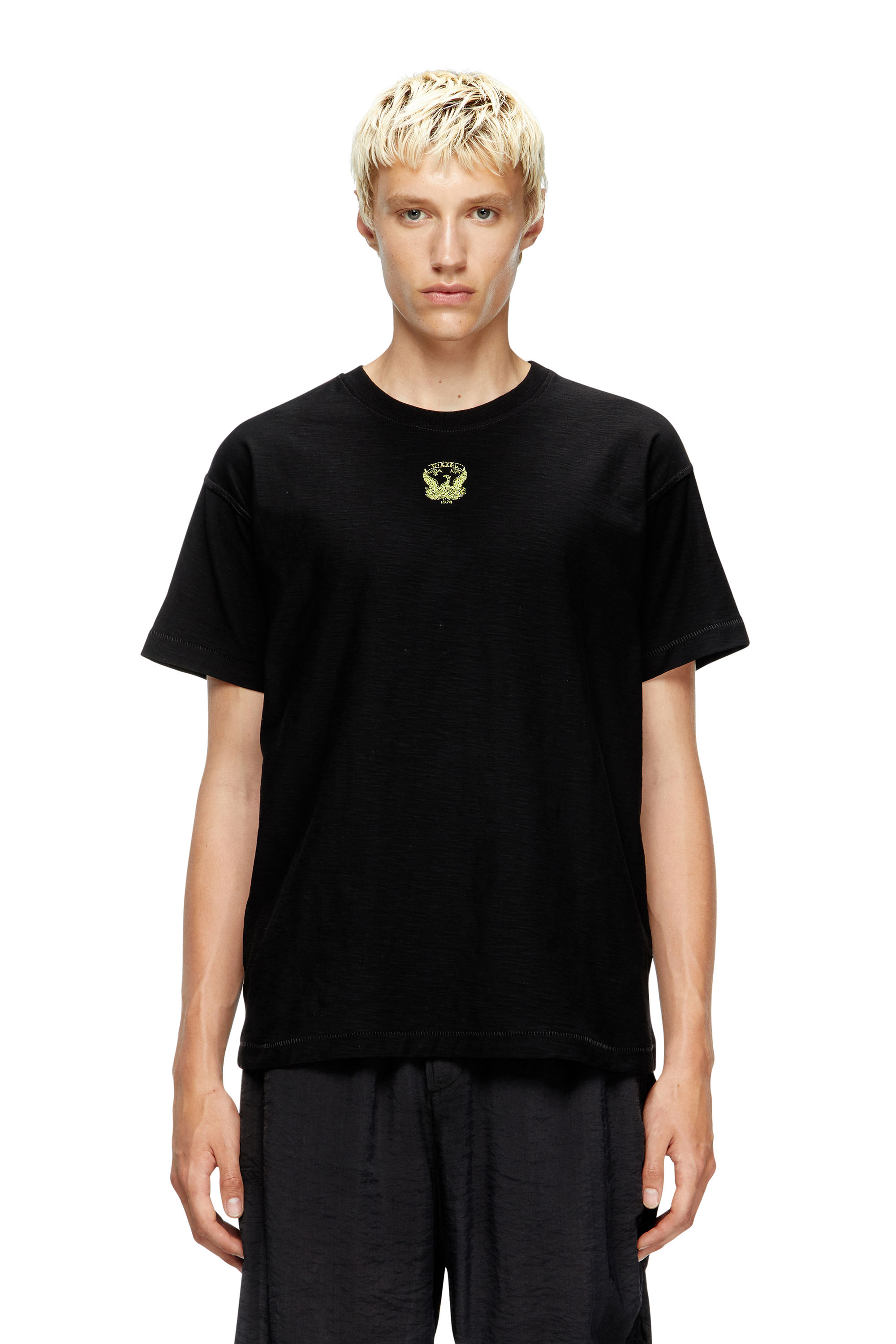 Diesel - T-NORM-T13, Man's Sweatshirt with embroidered phoenix in Black - 3