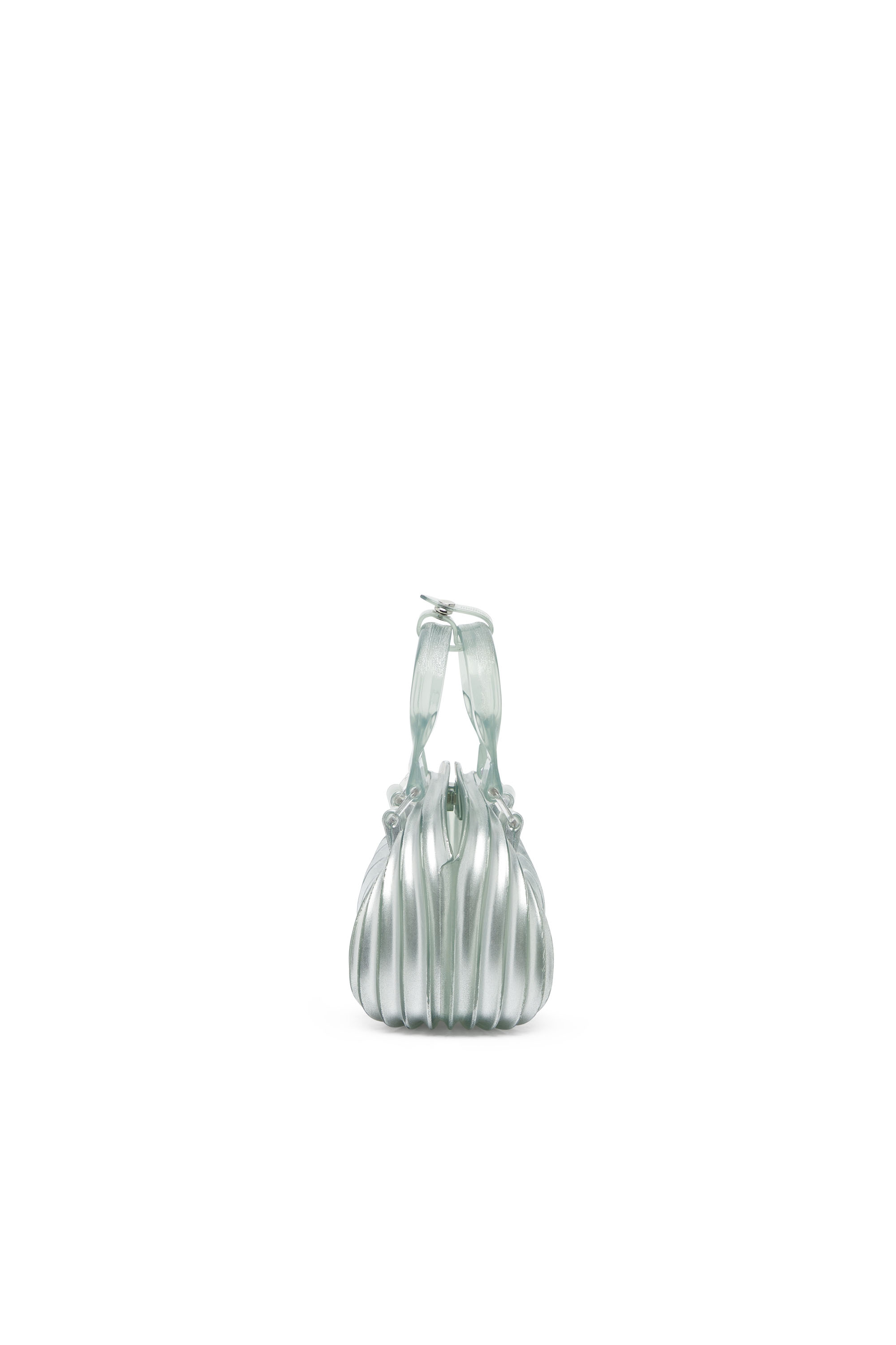 Diesel - MELISSA QUANTUM DOME, Woman's Quantum Dome - Handbag in Melflex&reg; in Silver - 5