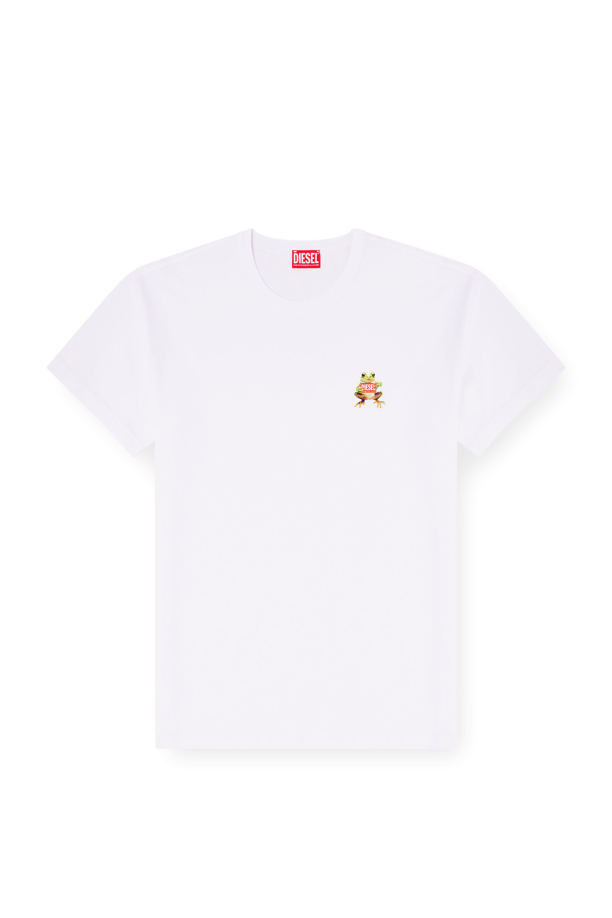 Diesel - T-NORM-FROG, Man's T-shirt with frog and logo print in null - 3