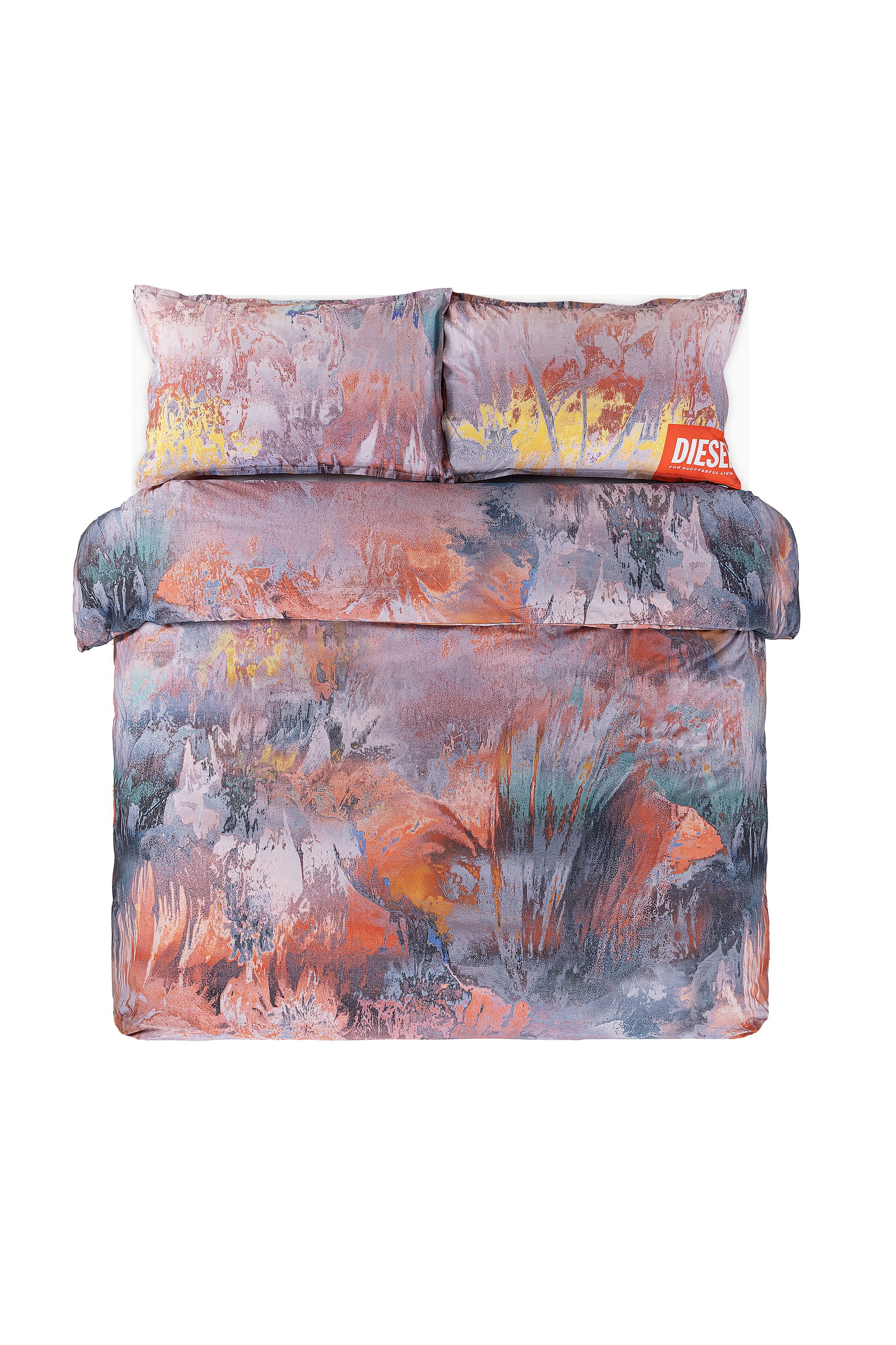 Diesel - 1018098  ACID FLOWERS PERCALE DUVET COVE, Unisex's Percale duvet cover set for queen size bed in Multicolor - 1