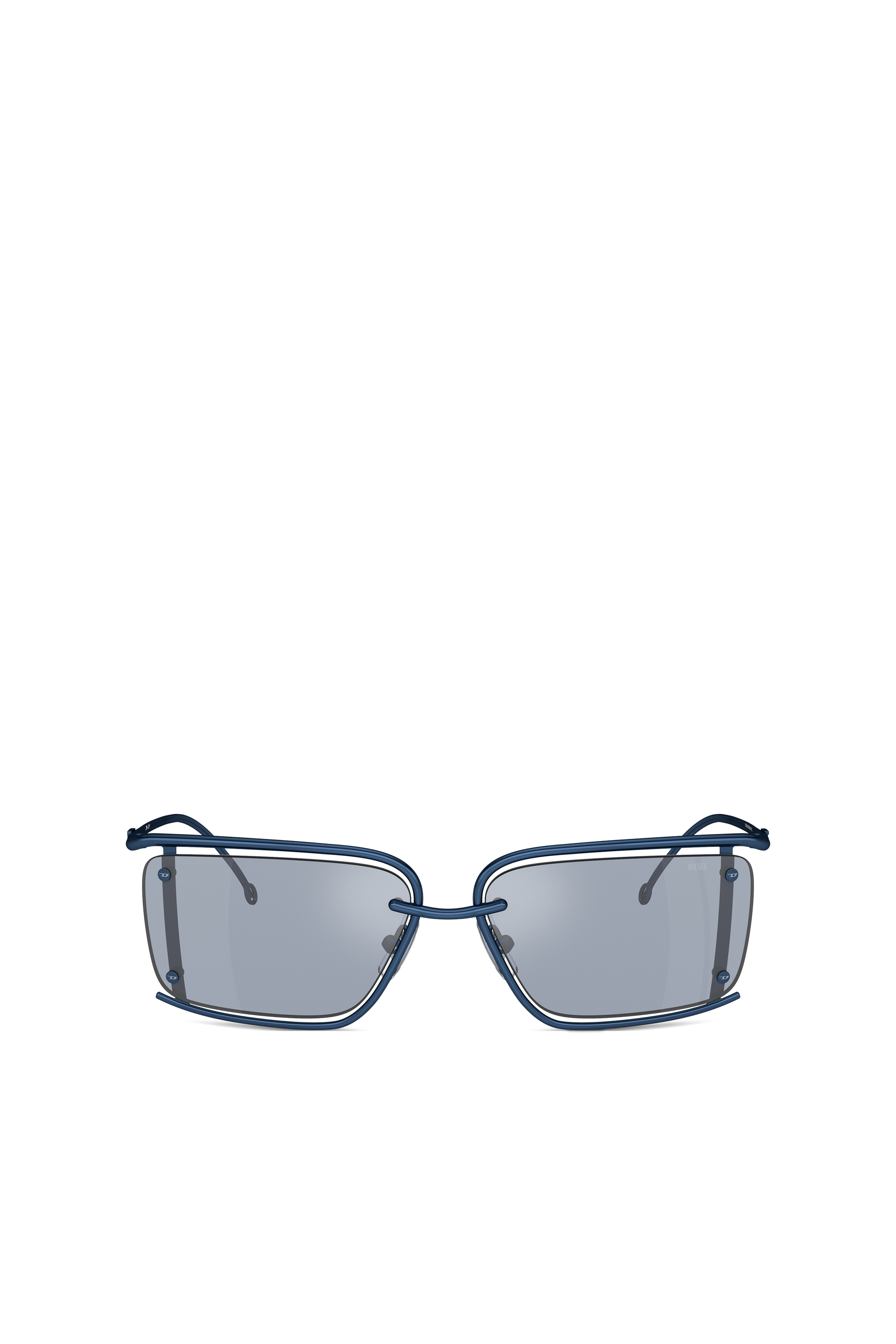 Diesel - 0DL1002, Unisex Rectangle sunglasses in Blue - Image 1