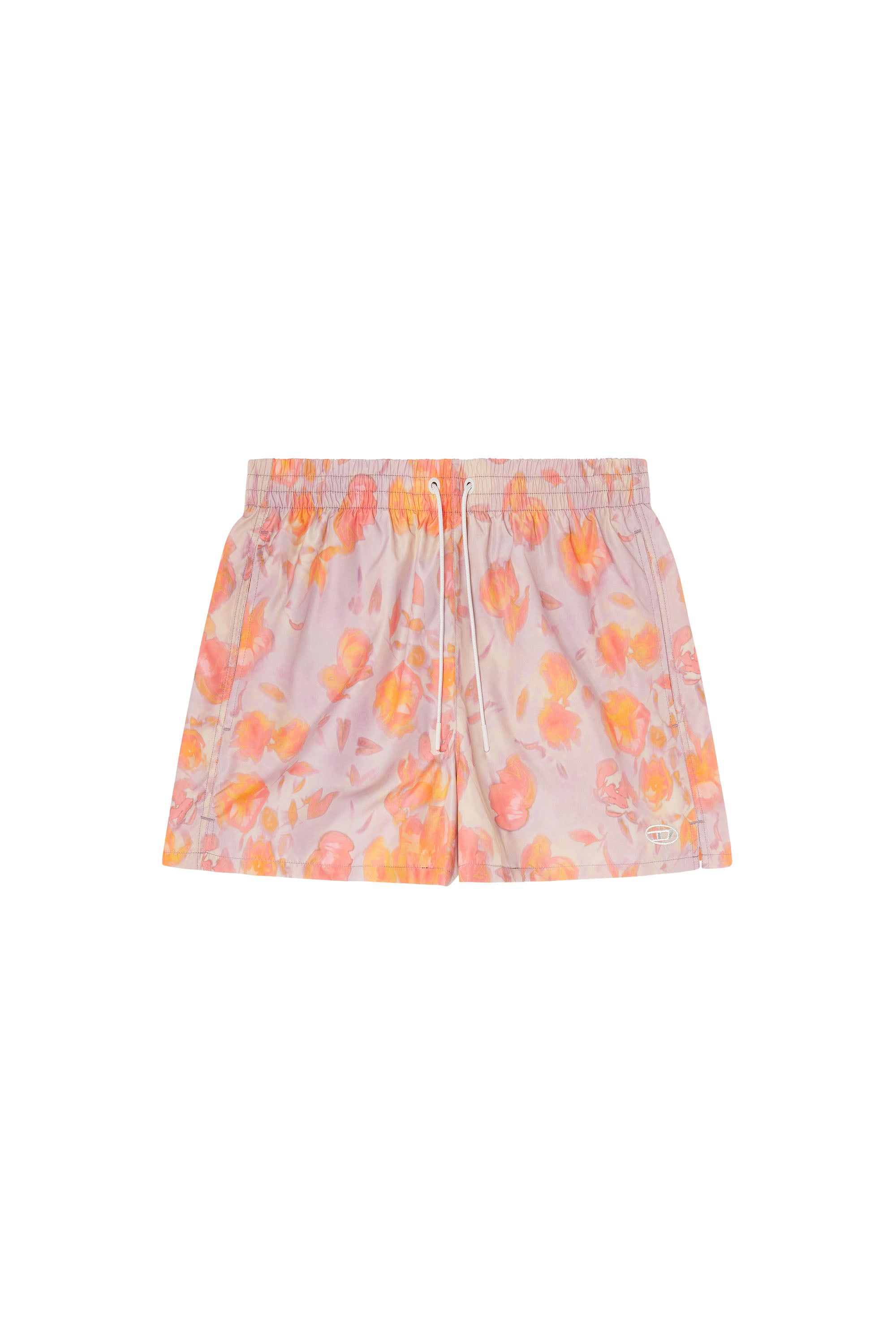 Diesel - OLLY-34-D-CORE, Man's Metallic swim shorts with floral print in null - 3