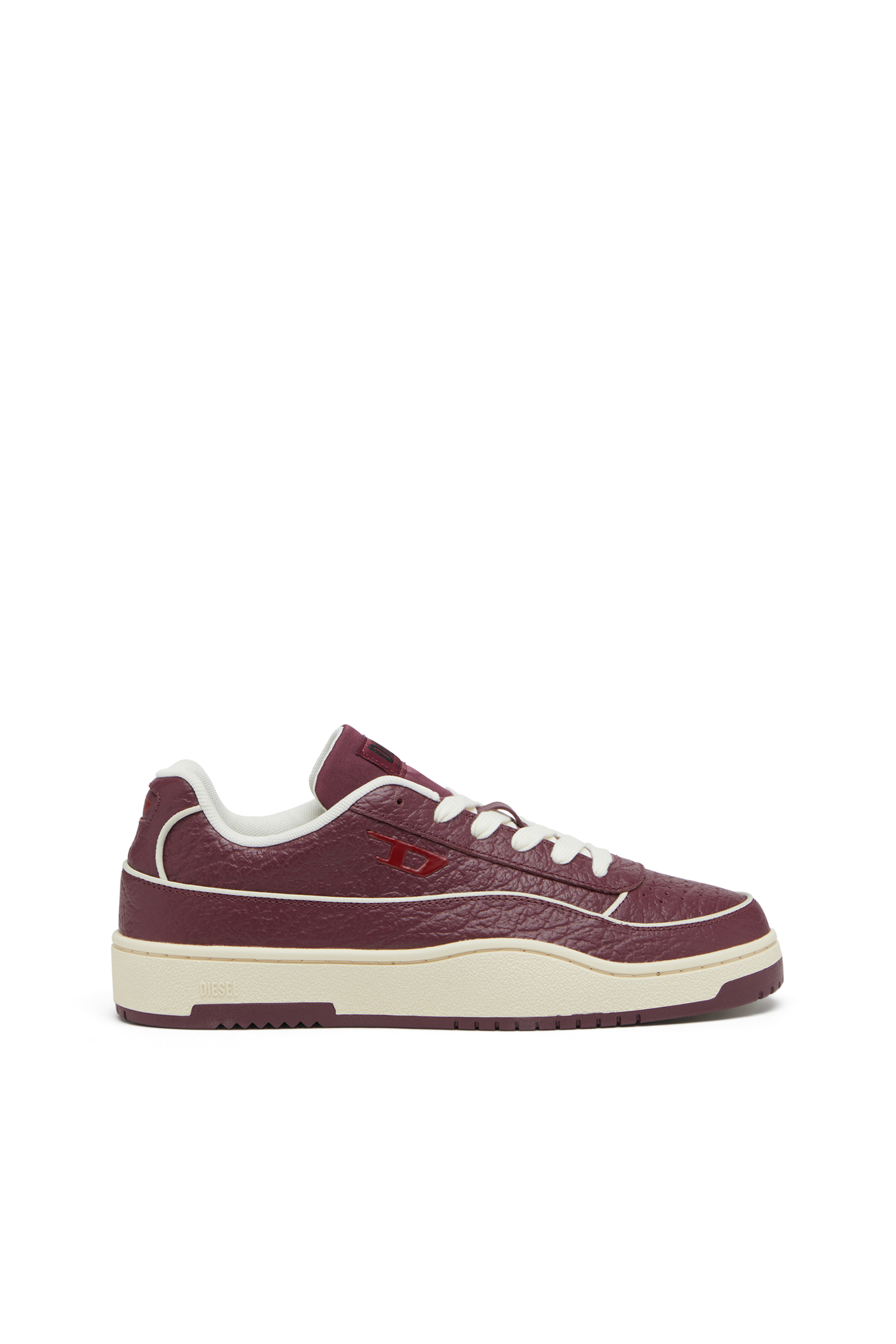 Diesel - S-TRACKER-D LOW, Man's S-Tracker-D-Sneakers in textured leather in Burgundy - 1