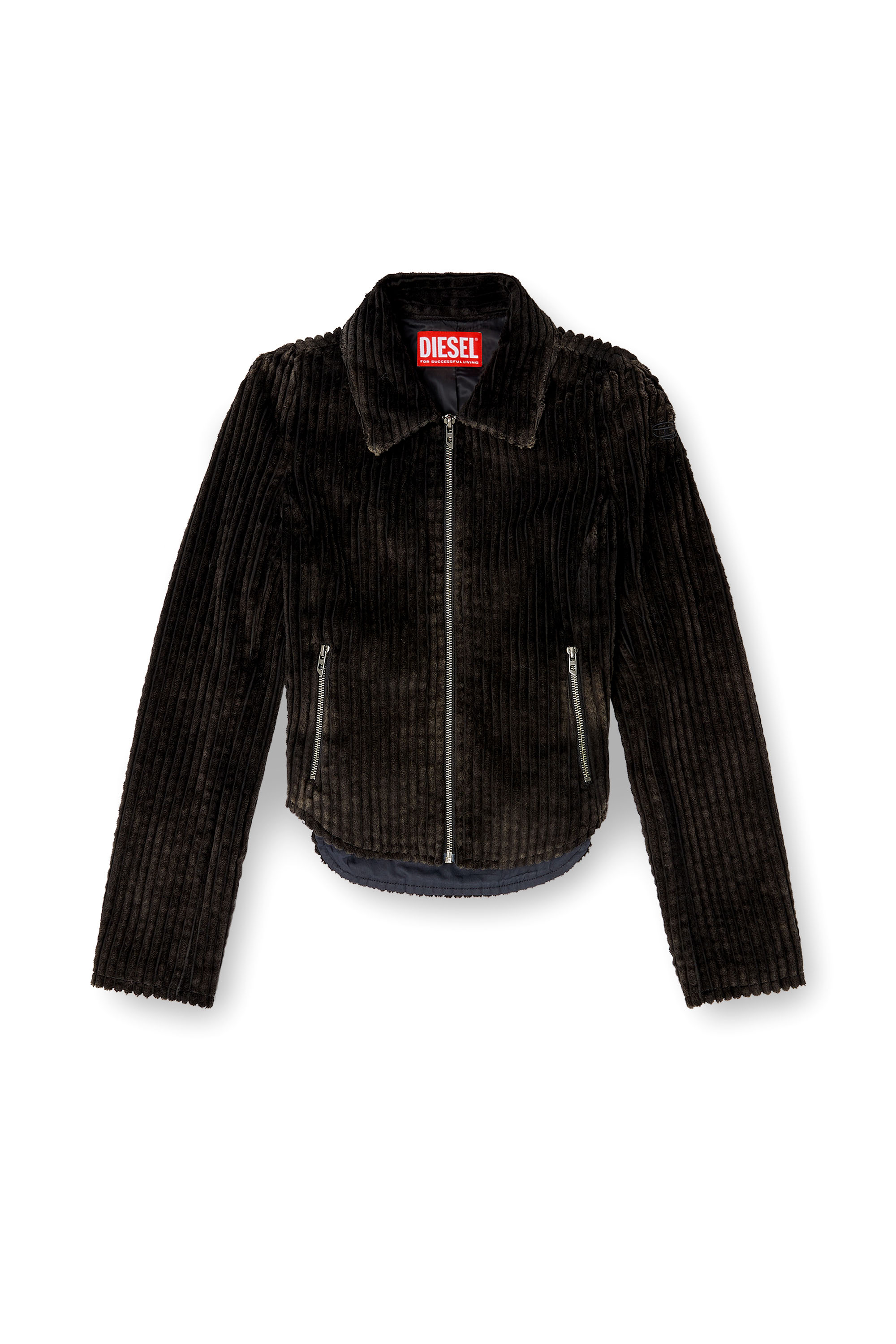 G-ENEA, Brown Diesel - G-ENEA, Woman's Shirt-jacket in cotton corduroy in Brown - 2