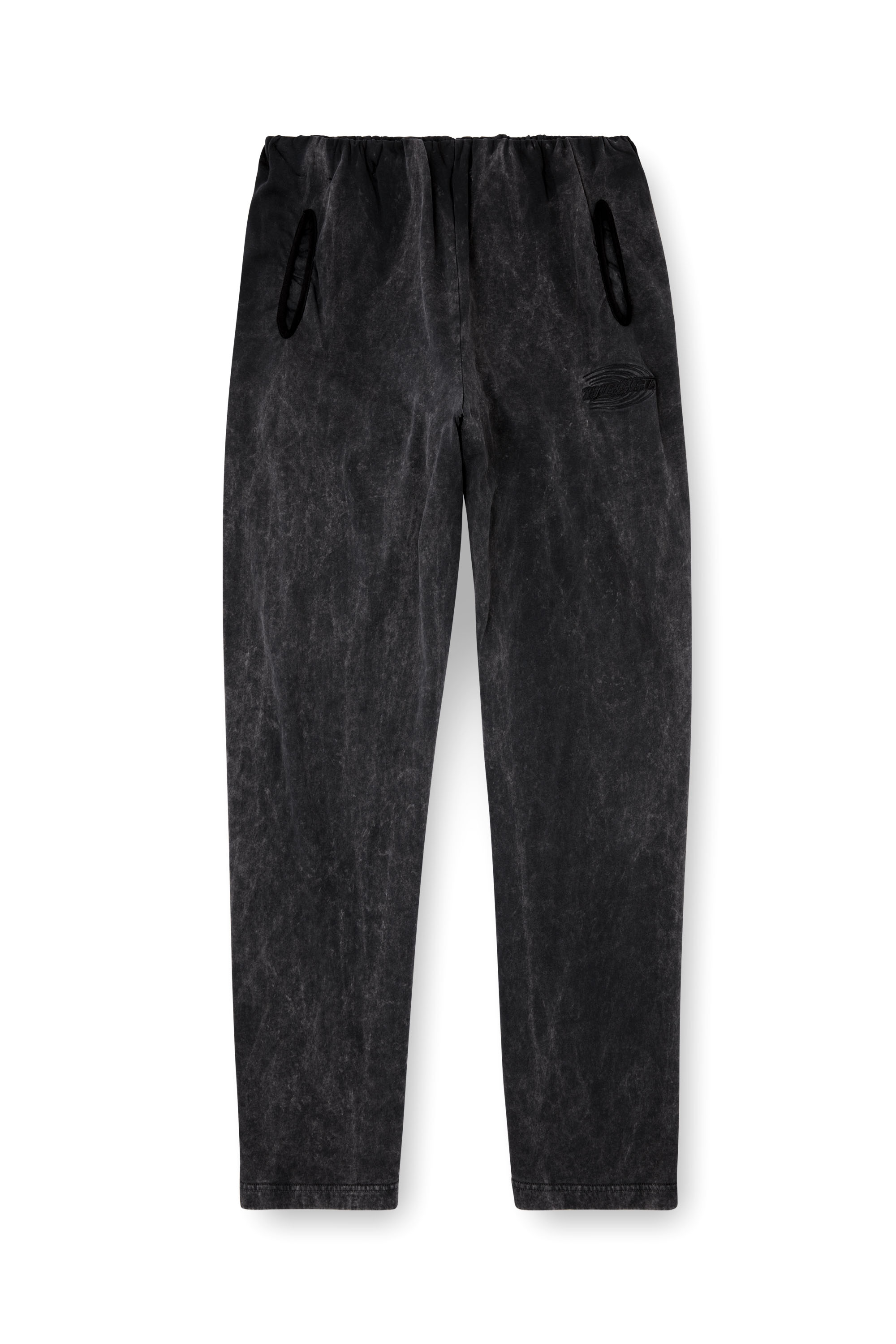 Diesel - P-MARKLE, Man's Treated sweatpants with gathered waist in Black - 4