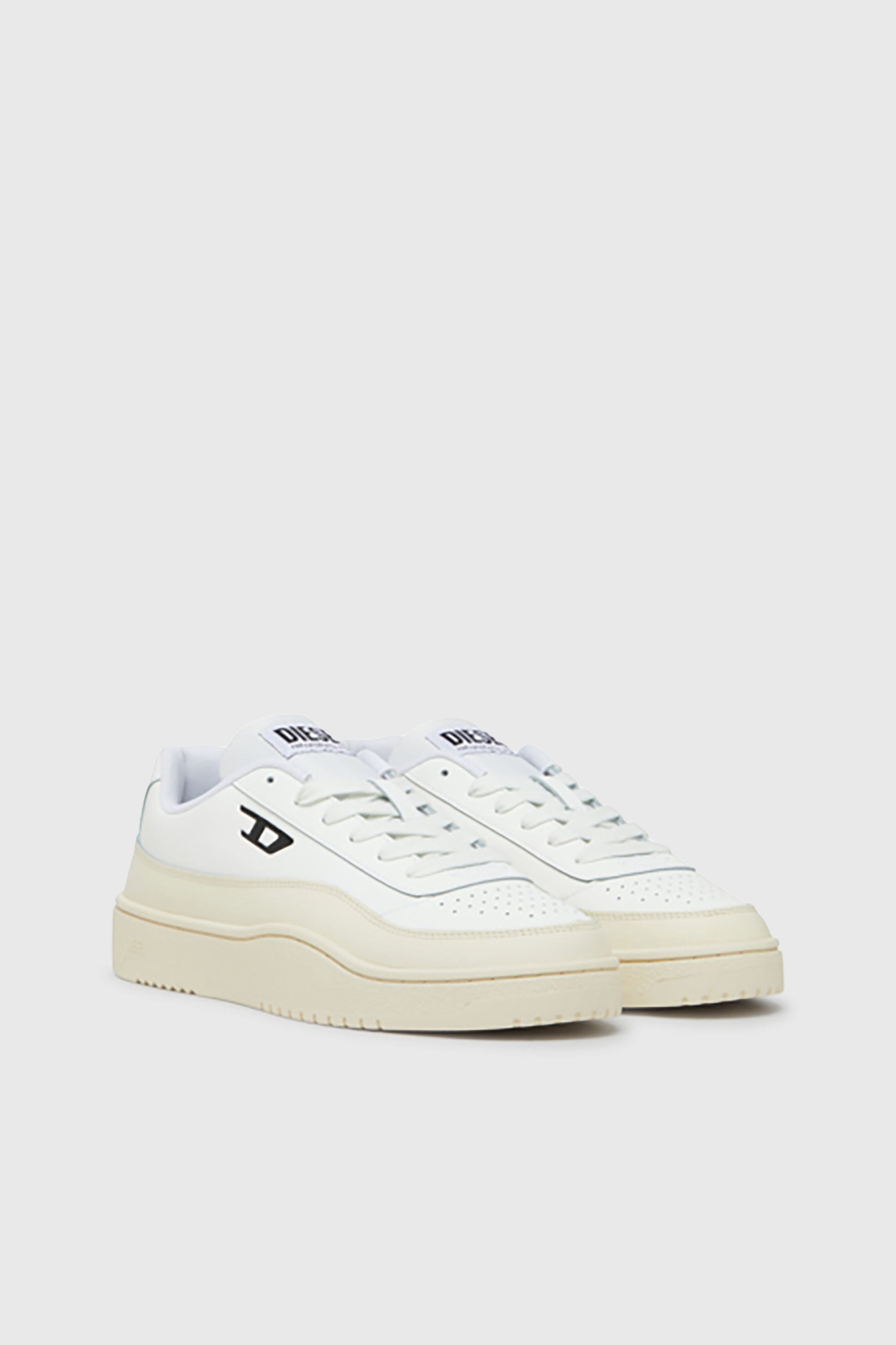 Diesel - S-TRACKER-D LOW, Man's S-Tracker-D-Low top sneaker in White/Beige - 2