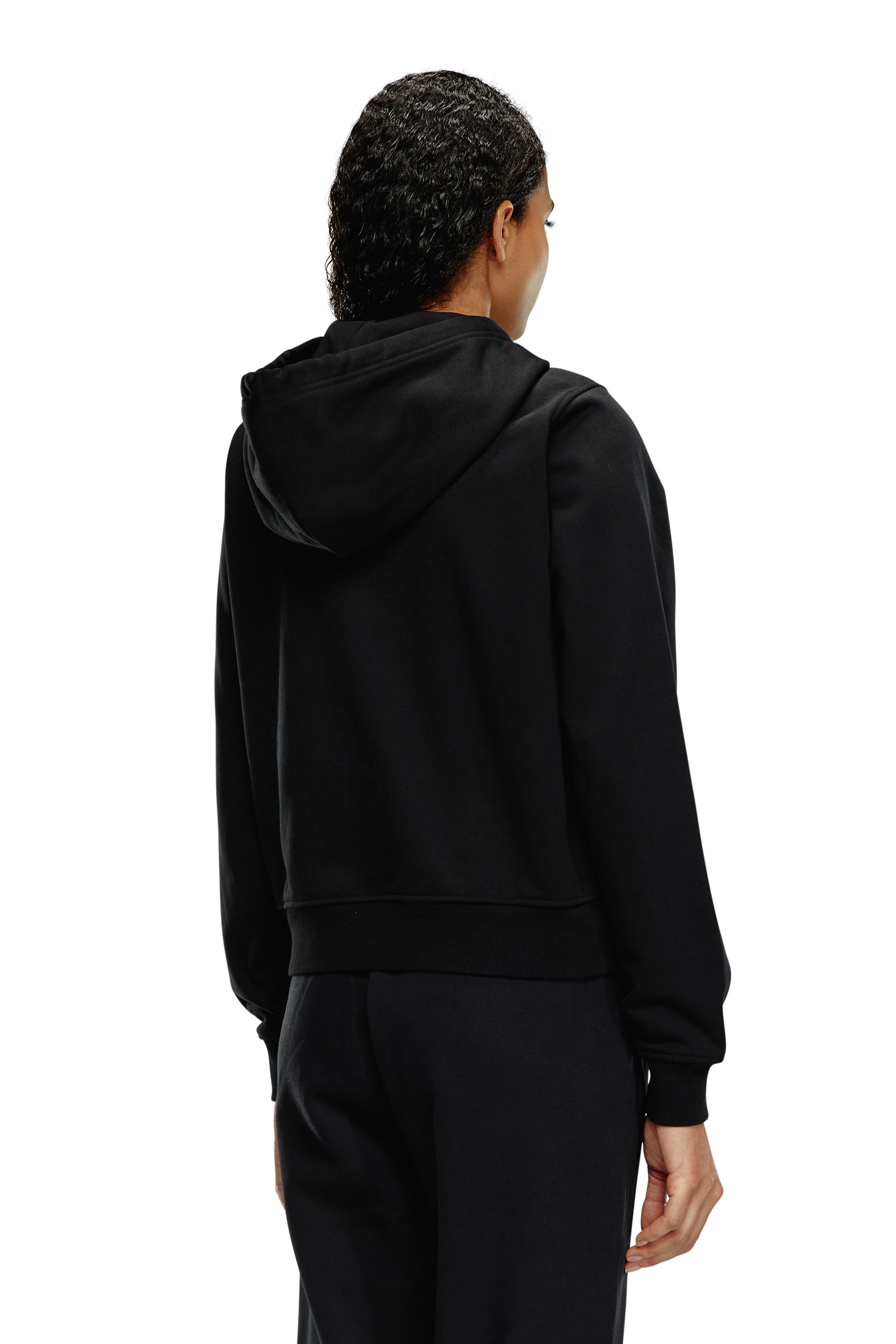 Diesel - F-REGGY-HOOD-ZIP-MICRODIV, Black - Image 4