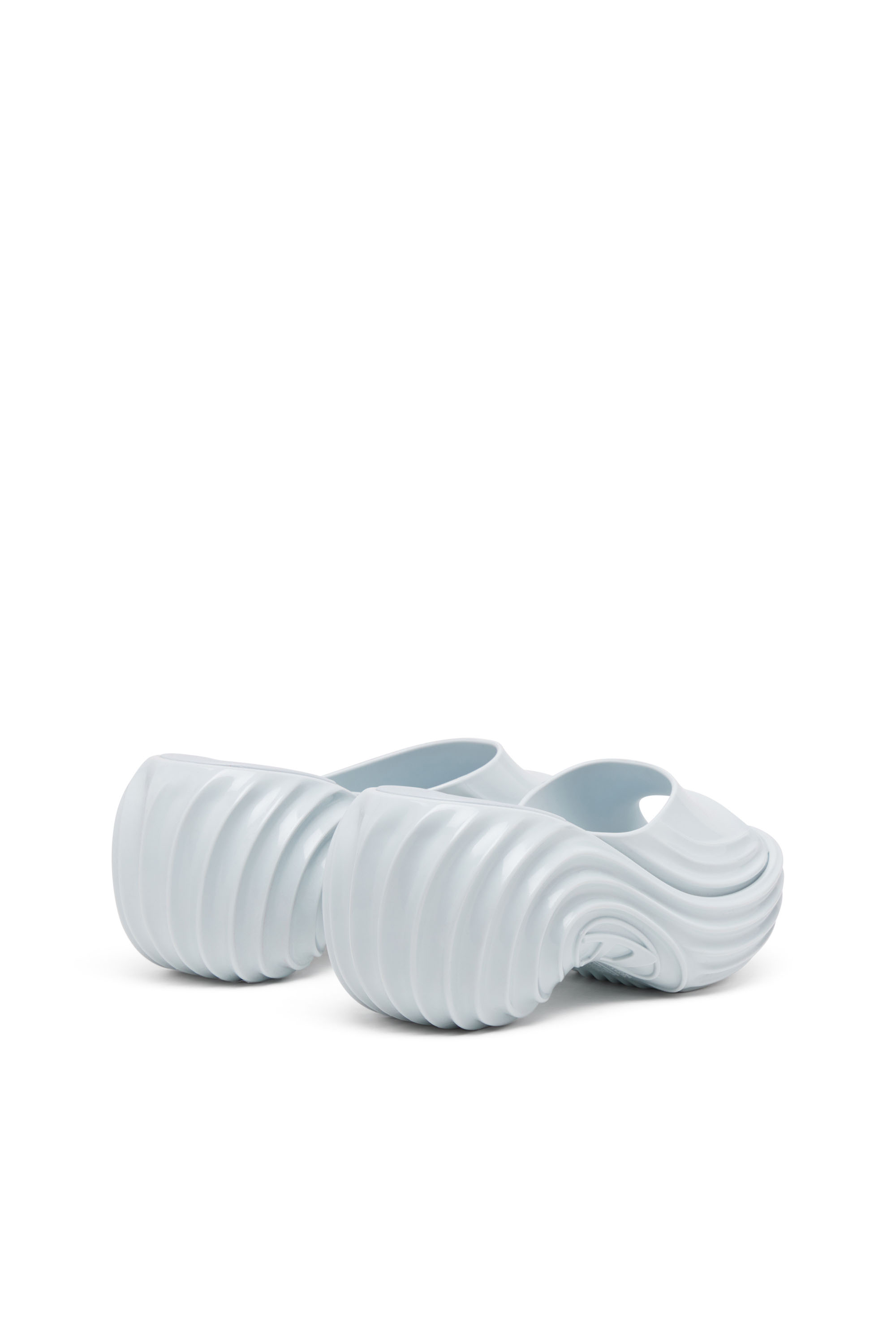 Diesel - MELISSA QUANTUM PLATFORM, Woman's Platform mule in Melflex® in Light Blue - 3