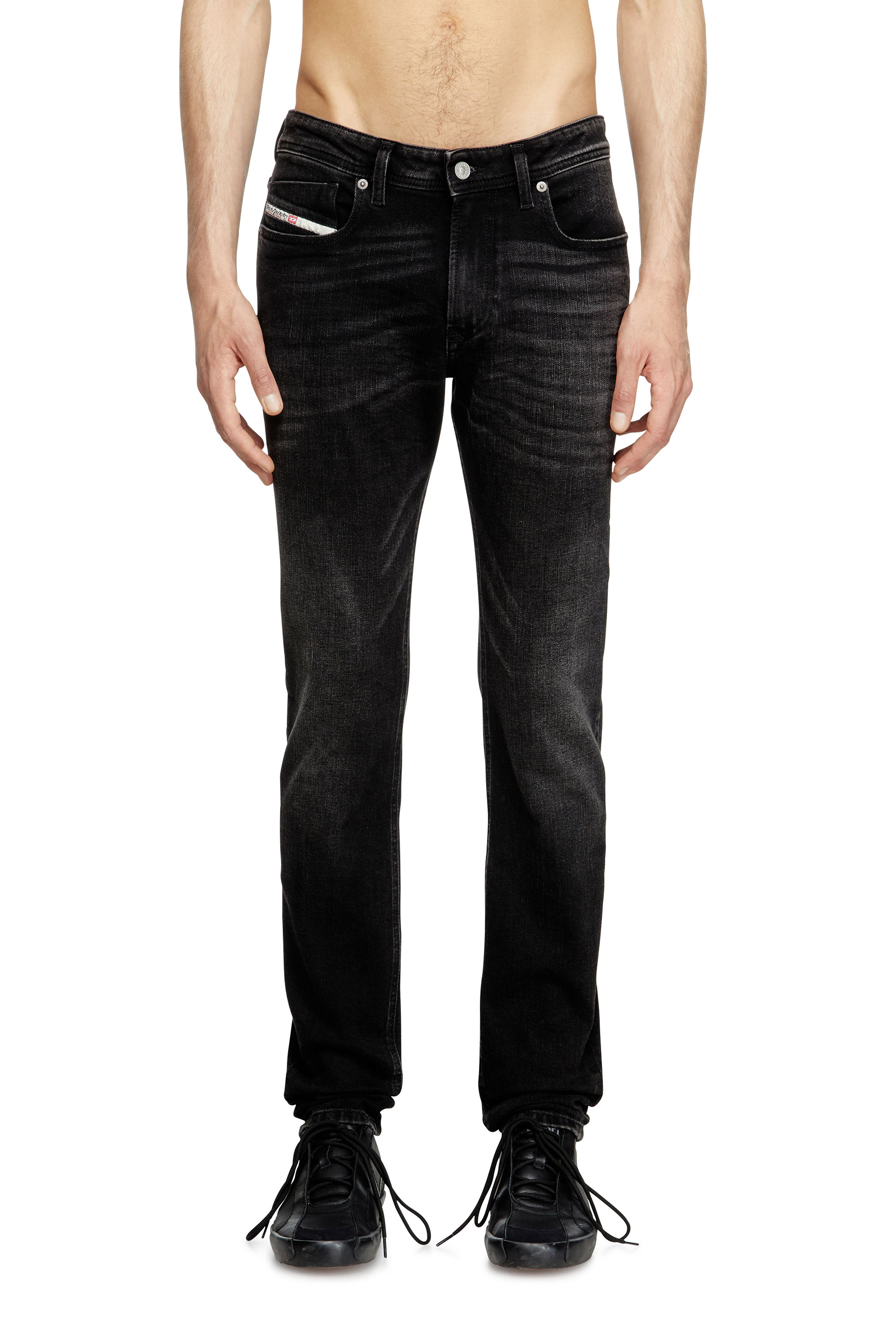 Skinny Jeans 1979 Sleenker 0GRDA, Black/Dark grey Diesel - Man's Skinny Jeans 1979 Sleenker 0GRDA, Black/Dark grey - 3