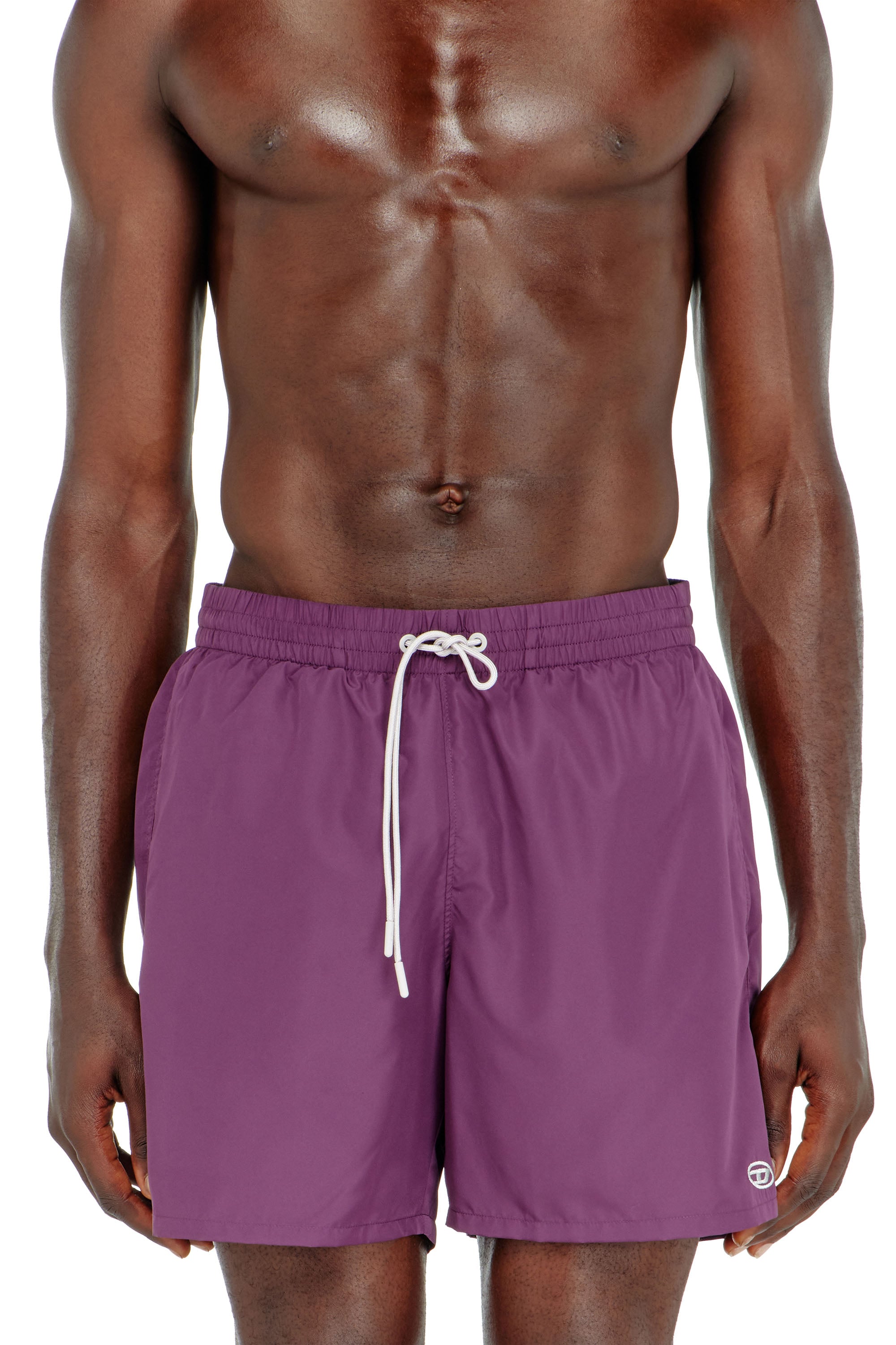 Diesel - GEORGE-41-UTLT, Man's Swim shorts with metallic Oval D logo in null - 2