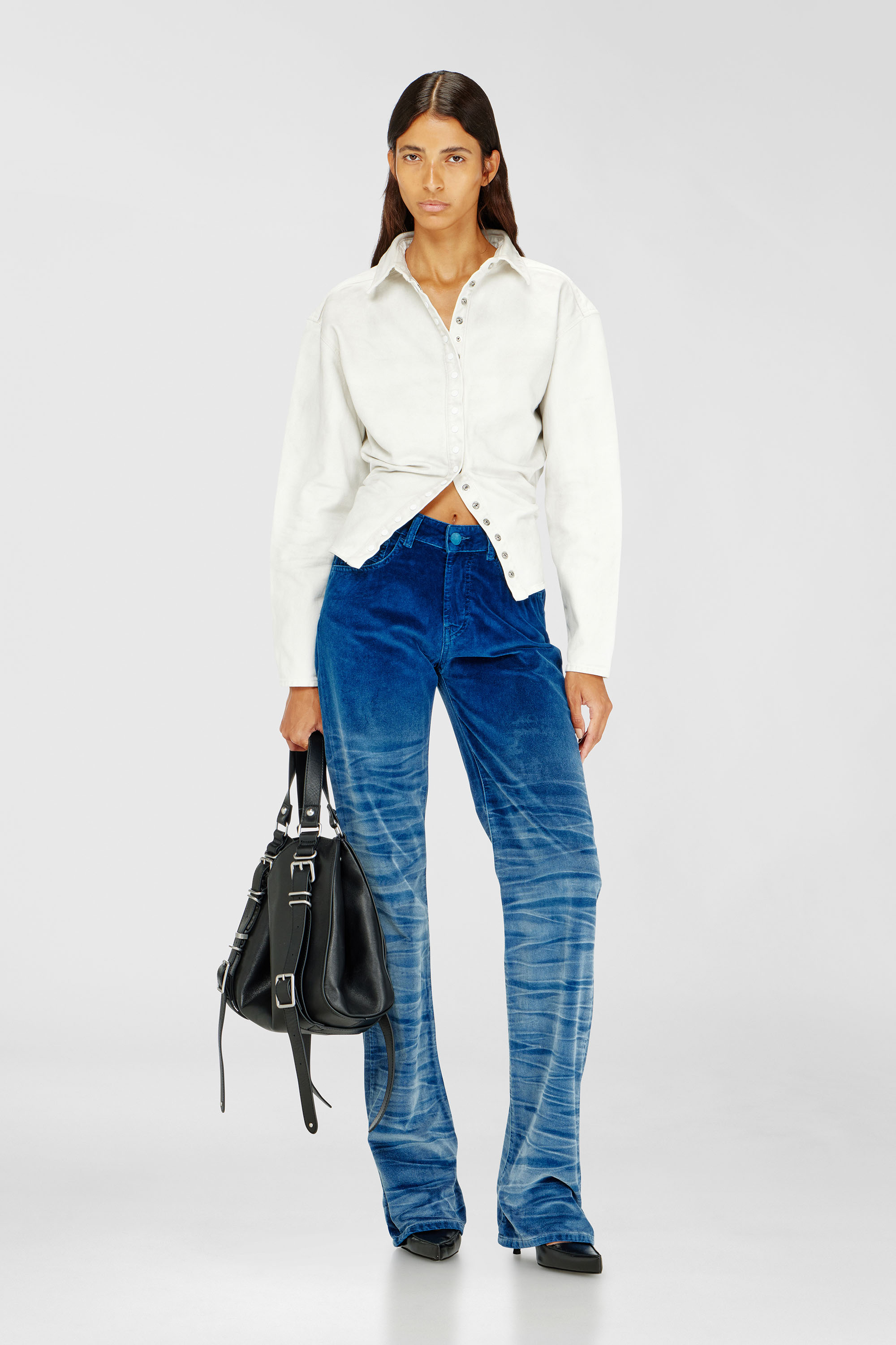Diesel - Woman's Regular Jeans D-Lie 003PF, Dark Blue - 1