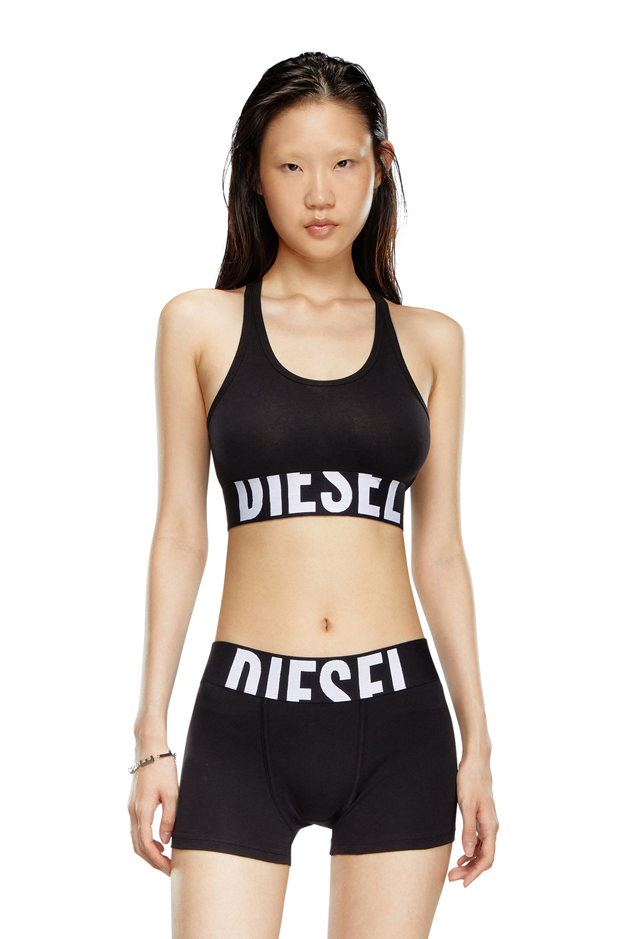 Diesel - UFSB-COTTON-RACE-BRALETTE-XL, Black - Image 1