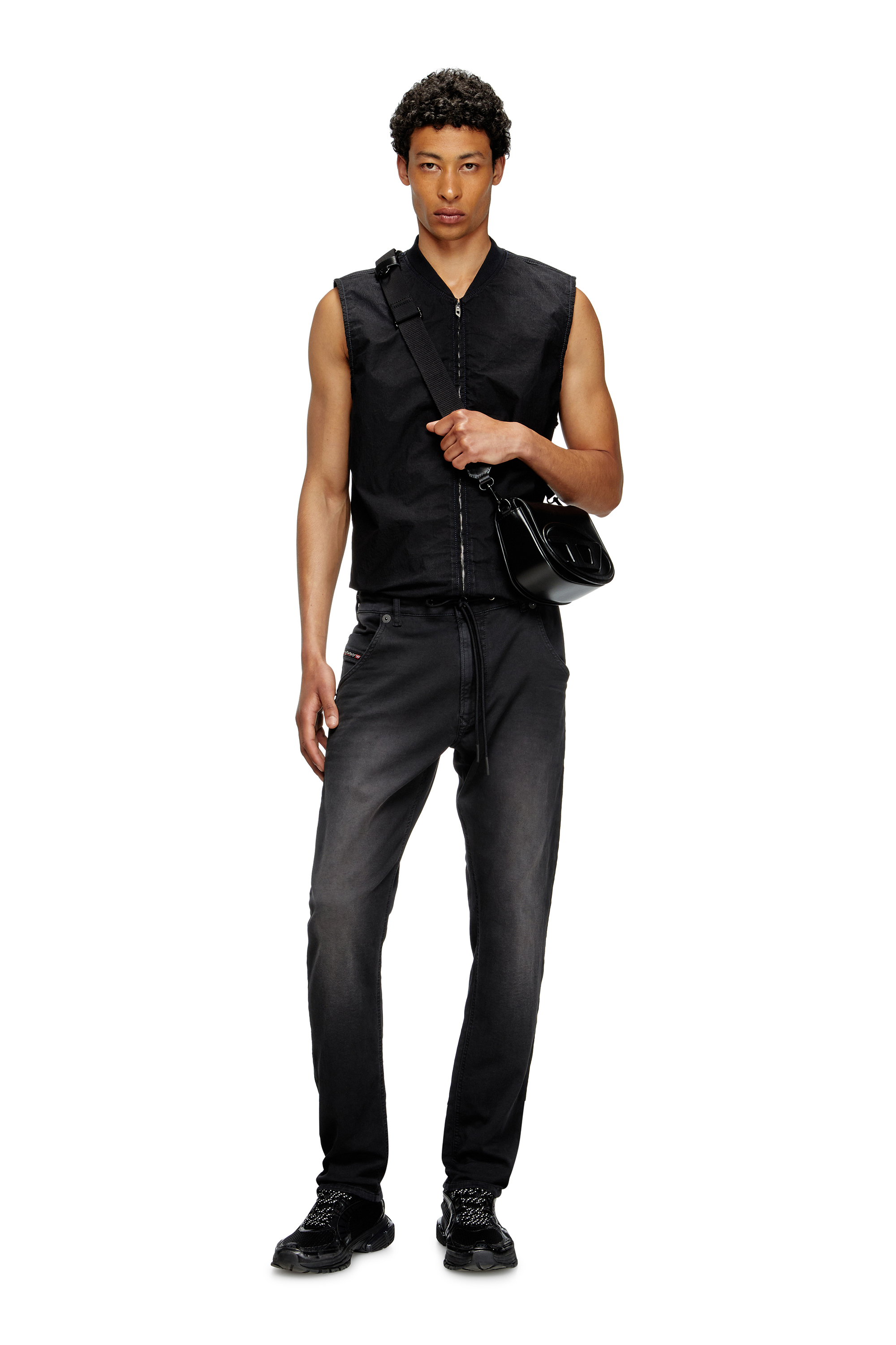 Diesel - 1DR CAMERA BAG, Man's 1DR-Camera bag in premium leather in Black - 6