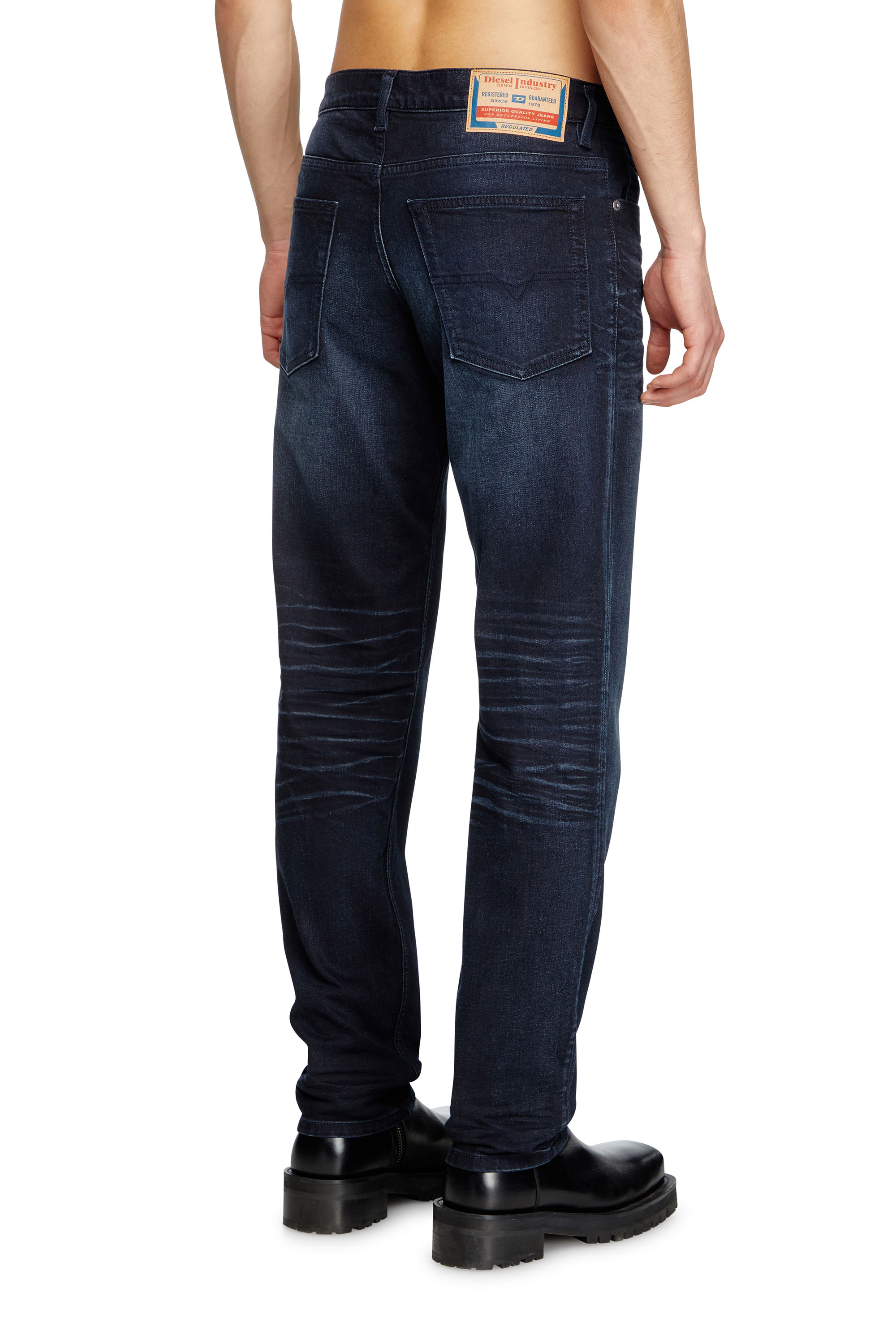 Regular Jeans 2023 D-Finitive 0BMBX, Dark Blue Diesel - Man's Regular Jeans 2023 D-Finitive 0BMBX, Dark Blue - 4