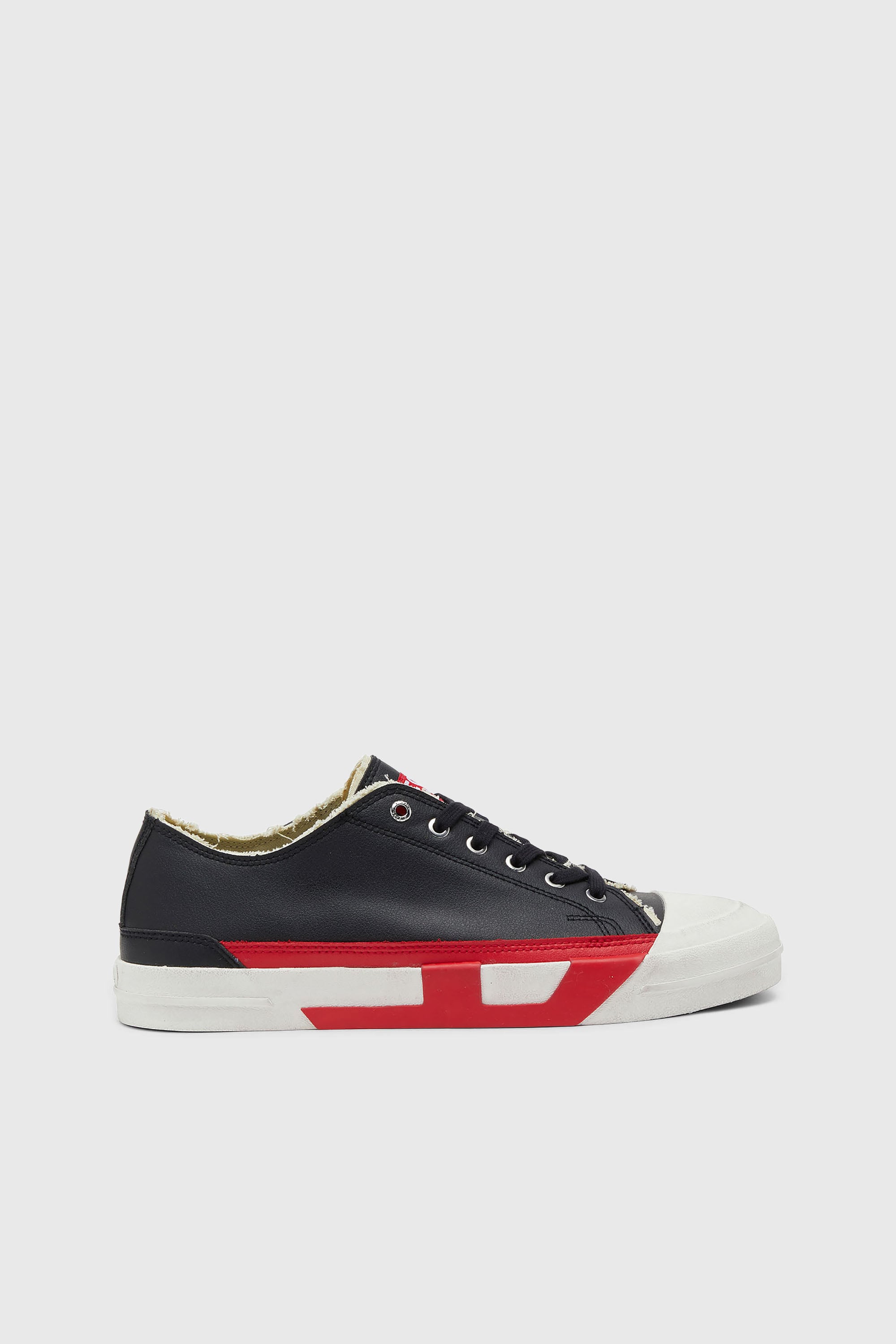 Diesel - S-D-VERSE LOW II, Man's S-D-Verse logo sneakers in Black/Red - 1