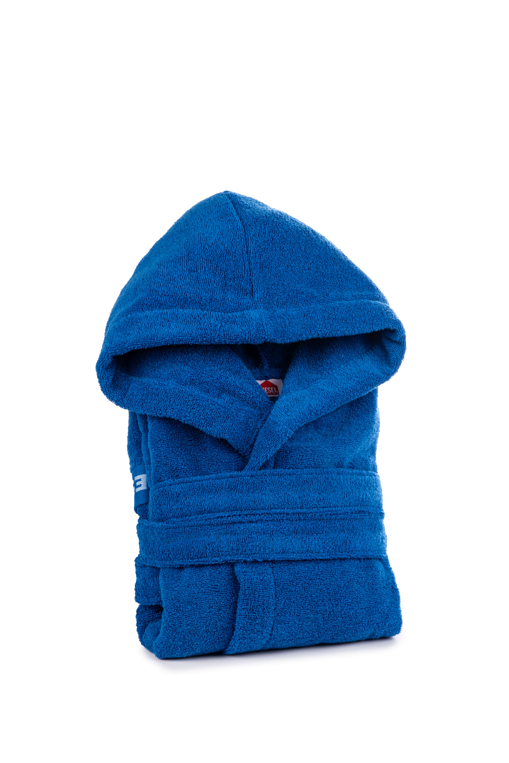 Diesel - 1015102 LOGO-COTTON BATHROBE SIZE S BLUE, Unisex's Logo-Cotton Terry Bathrobe, S size in Blue - 1